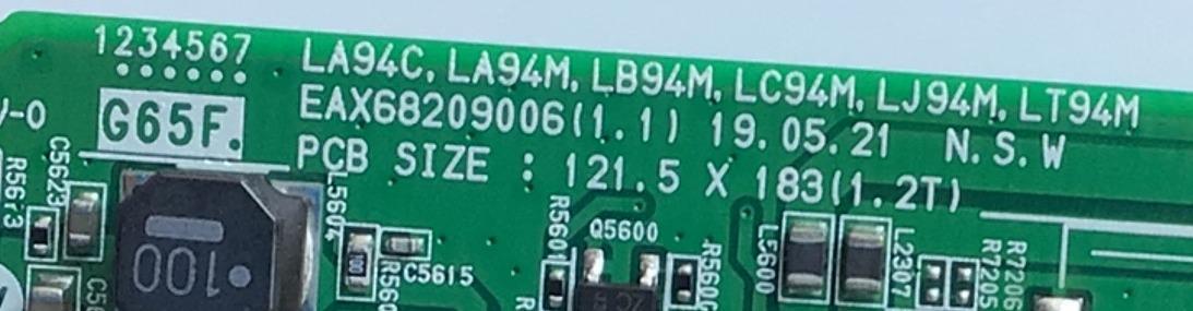 MAIN PARA TV LG SMART TV / NUMERO DE PARTE EBU65672237 / EAX68209006 / EAX68209006(1.1) / PANEL NC430DUE-VHHX1 / MODELO 43LM5700PUA / 43LM5700PUA.BUSSLJM - Imagen 2