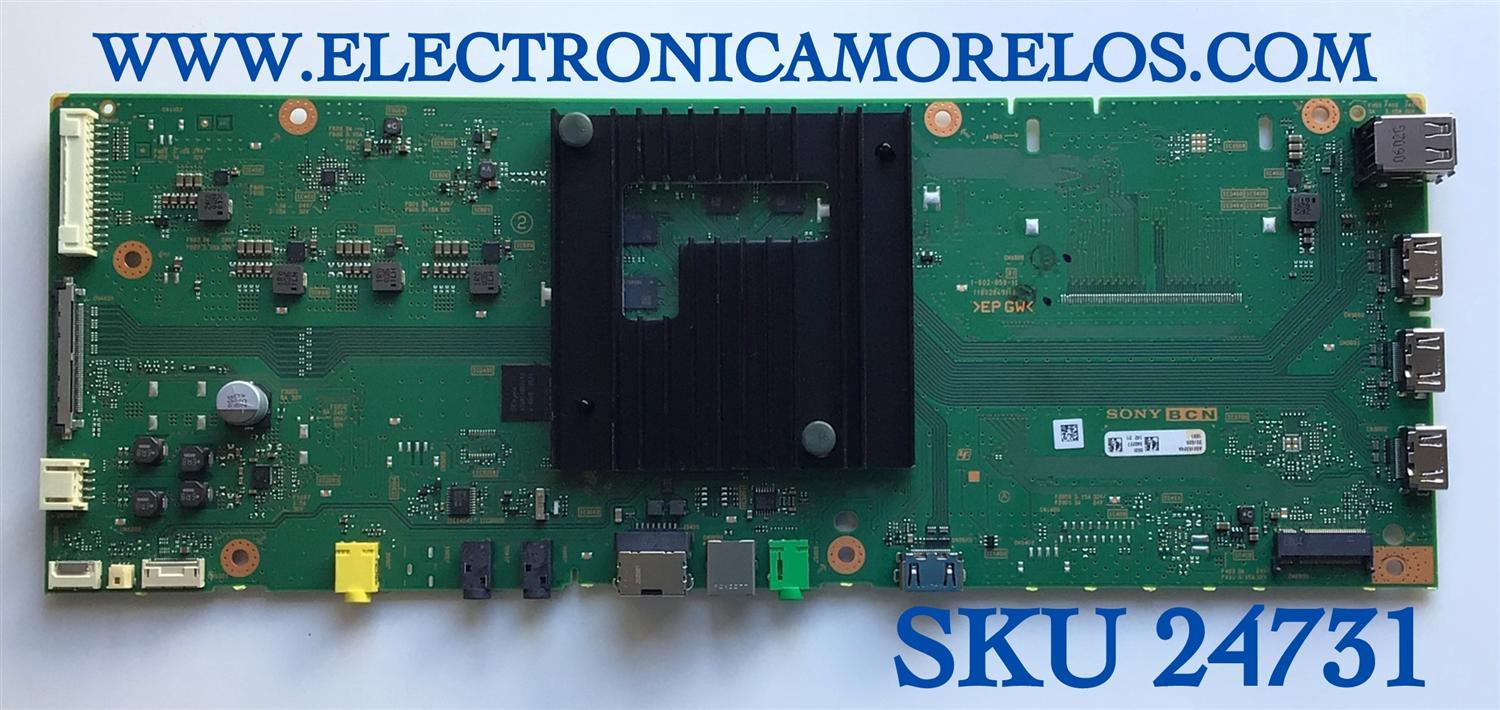 MAIN PARA TV SONY 4K·UHD·HDR / NUMERO DE PARTE A5015324A 050 / 1-002-850-11 / (100284911) / 100285011 / A-5015-324-A 054 / PANEL'S YS9F043HNG01 / YS9F043HNO01 / DISPLAYN LC430EQY(SM)(A2) / MODELO XBR-43X800H / XBR43X800H