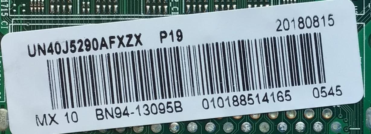  MAIN ORIGINAL PARA TV SAMSUNG / NUMERO DE PARTE BN94-13095B / BN97-14518B / BN41-02585B / BN41-02585 / BN9413095B / PANEL CY-JN040BGNV1H / DISPLAY V400HJ6-PE1 REV.CA / MODELO UN40J5290AFXZX DA01 - Imagen 2