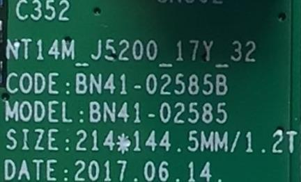  MAIN ORIGINAL PARA TV SAMSUNG / NUMERO DE PARTE BN94-13095B / BN97-14518B / BN41-02585B / BN41-02585 / BN9413095B / PANEL CY-JN040BGNV1H / DISPLAY V400HJ6-PE1 REV.CA / MODELO UN40J5290AFXZX DA01 - Imagen 4