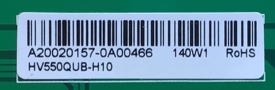 LED DRIVER PARA TV VIZIO / NUMERO DE PARTE 60101-03736 / PW.LD172W1.671 / 4300052586 / M556-G4 / A20020157-0A00466 / HV550QUB-H10 / PANEL HV550QUB-H10 / MODELO M556-G4 LBPFQNBW - Imagen 4