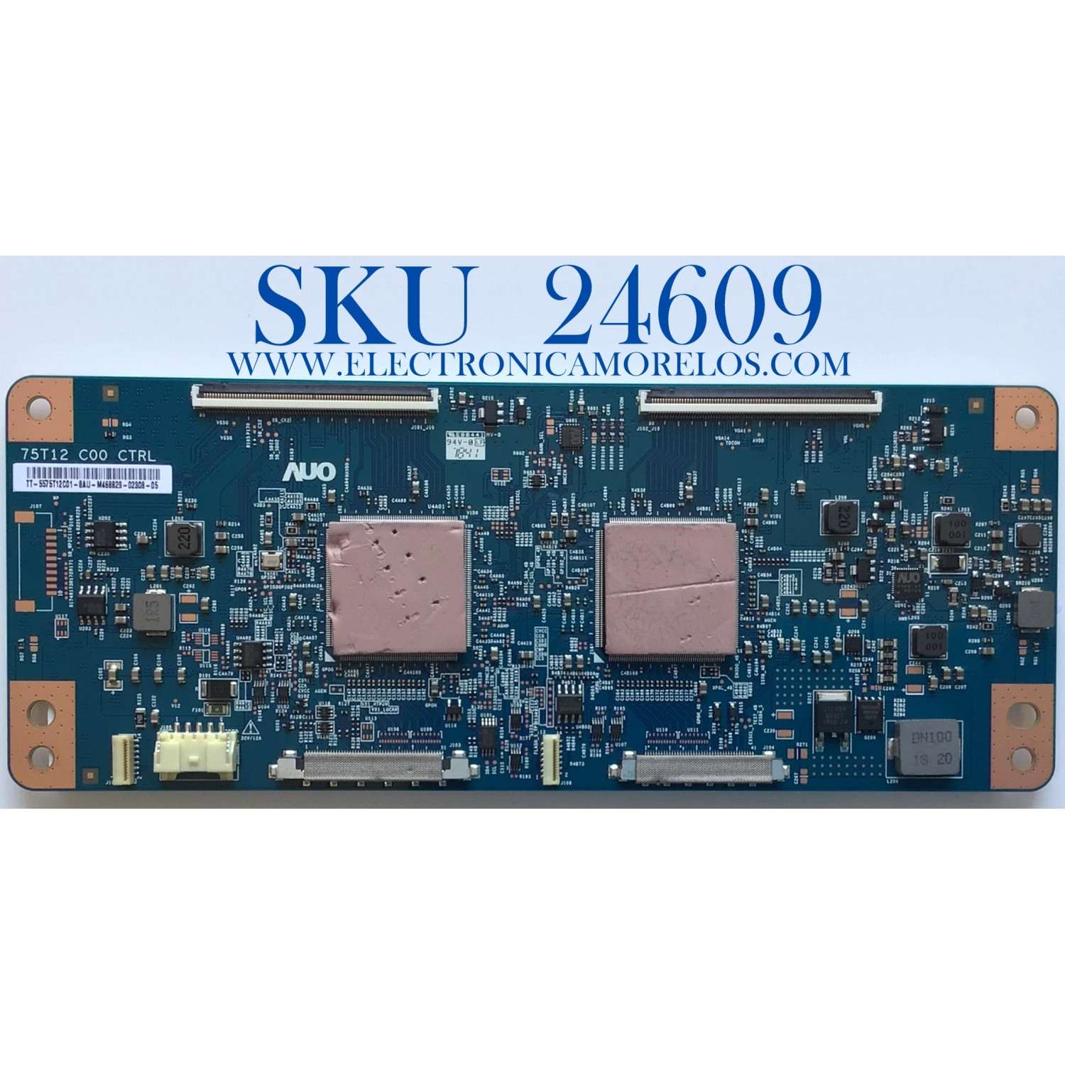T-CON PARA TV SONY / NUMERO DE PARTE 5575T12C01 / 75T12 C00 CTRL / 55.75T12.C01 / TT-5575T12C01-8AU-M468829-02308-05 / PANEL YD9S075DTU01 / MODELO XBR-75X950G / XBR75X950G