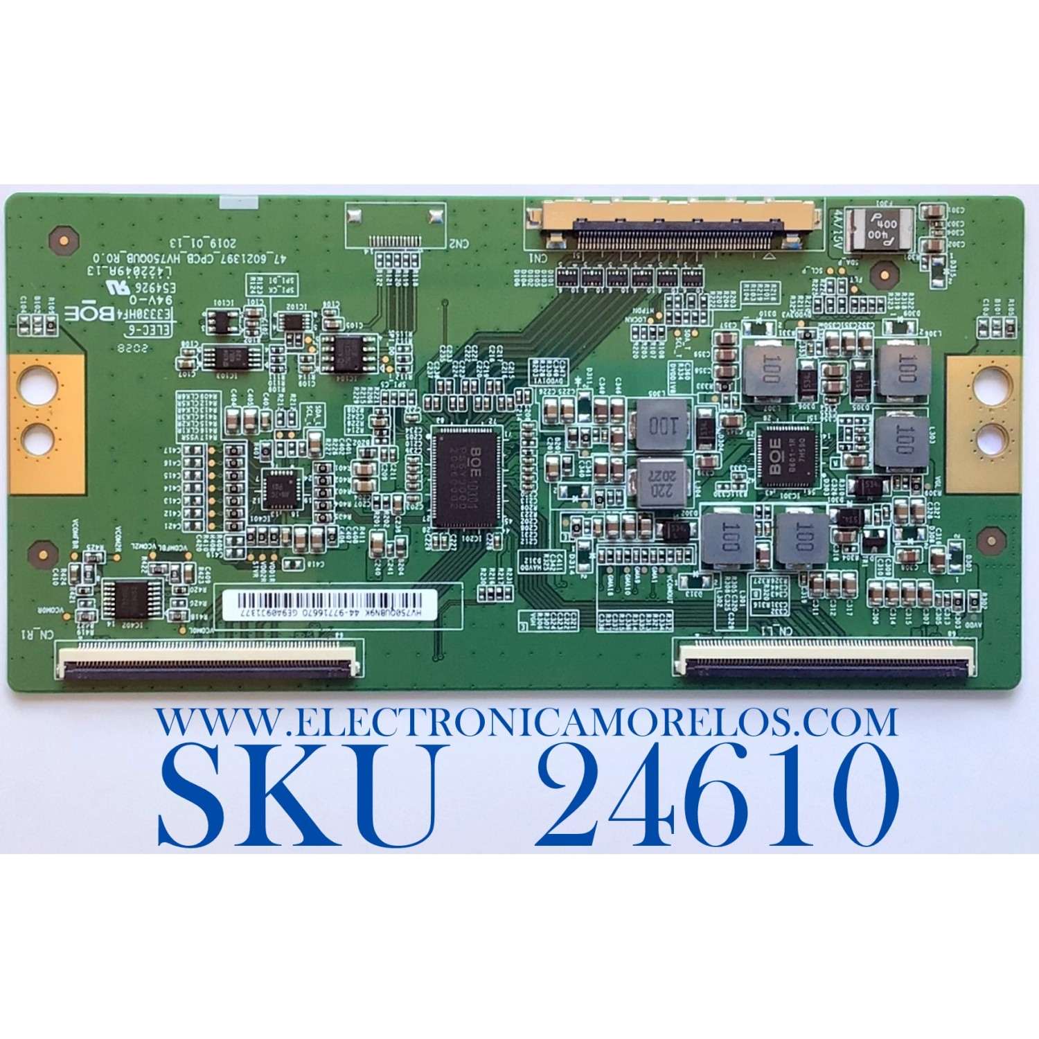 T-CON PARA TV SONY 4K UHD SMART TV / NUMERO DE PARTE 44-9771667O / 47_6021397 / 47_6021397_CPCB_HV750QUB_R0.0 / HV750QUBN9K / 44-97716670 / PANEL YSAF075CNO01 / MODELO XBR-75X800H / XBR75X800H