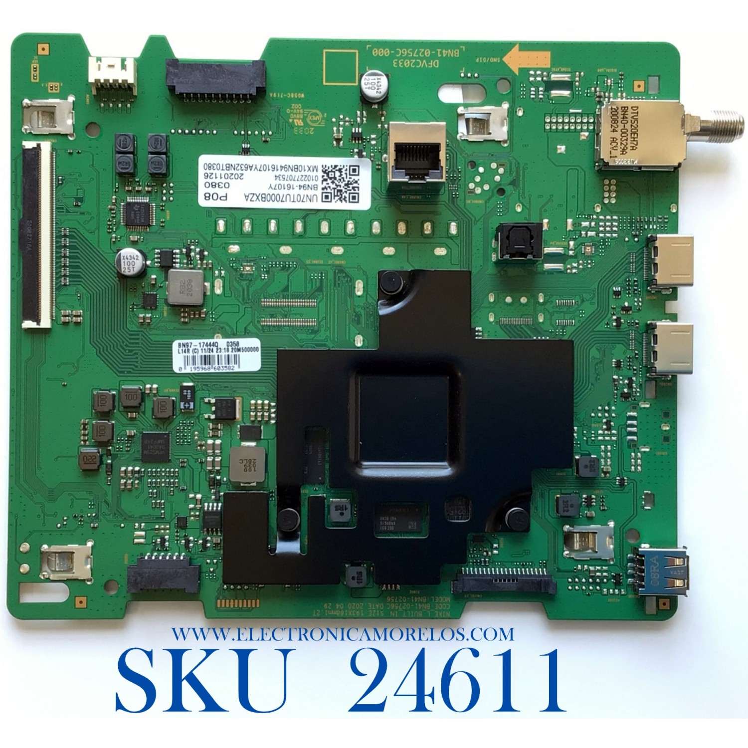 MAIN PARA TV SAMSUNG 4K·UHD·HDR / NUMERO DE PARTE BN94-16107Y / BN41-02756C / BN97-17444Q / BN97-18378A / BN96-52991A / BN96-52969A / PANEL CY-BT070HGSV1H / DISPLAY JE695R3HD7K / BN96-51823A / BN9651823A / MODELO UN70TU7000BXZA UA04 / UN70TU7000WXZA UA02