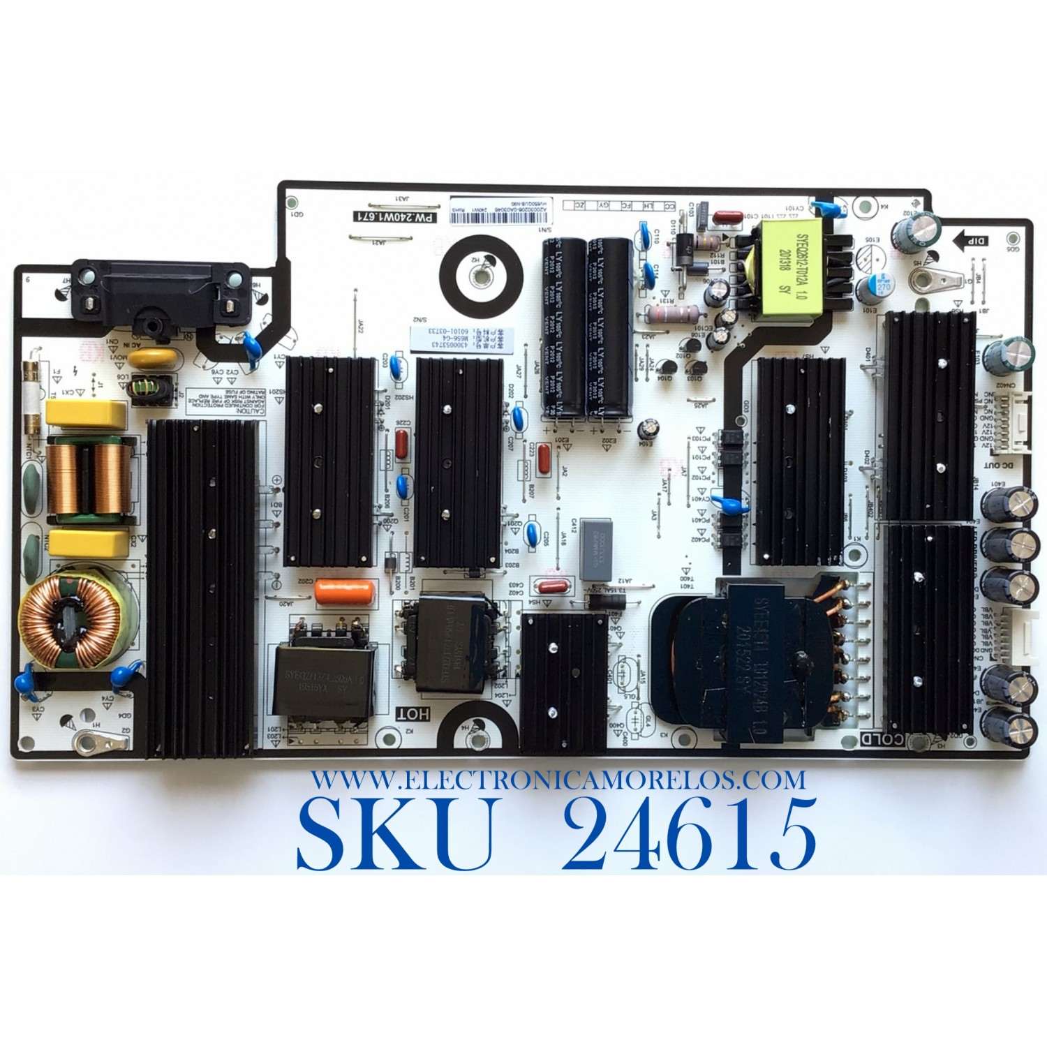 FUENTE DE PODER PARA TV VIZIO QUANTUM / NUMERO DE PARTE 60101-03733 / PW.240W1.671 / 4300053743 / M656-G4 / A20030206 / E173873 / HV650QUB-N90 / PANEL BOEI650VQ1 / DISPLAY HV650QUB-N9A / 46537A / MODELO M656-G4 / M656-G4 LBPFQO / M656-G4 LBPFQODW
