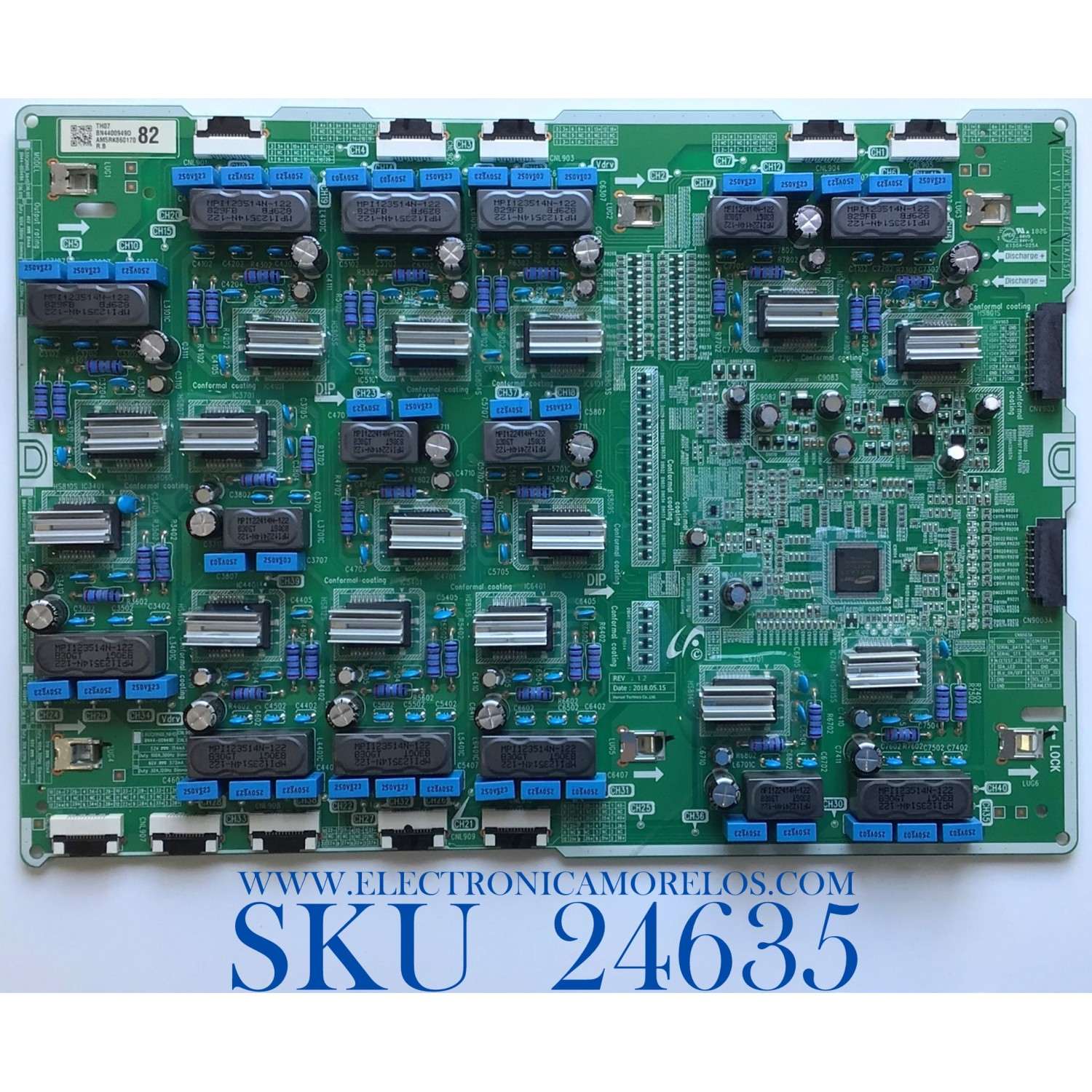 LED DRIVER PARA TV SAMSUNG / NUMERO DE PARTE BN44-00949D / L82Q8NB_NHS / BN4400949D / AM5RK860170 / PANEL CY-TN082FLLV1H KW42 / MODELO QN82Q8FNBFXZA FA01