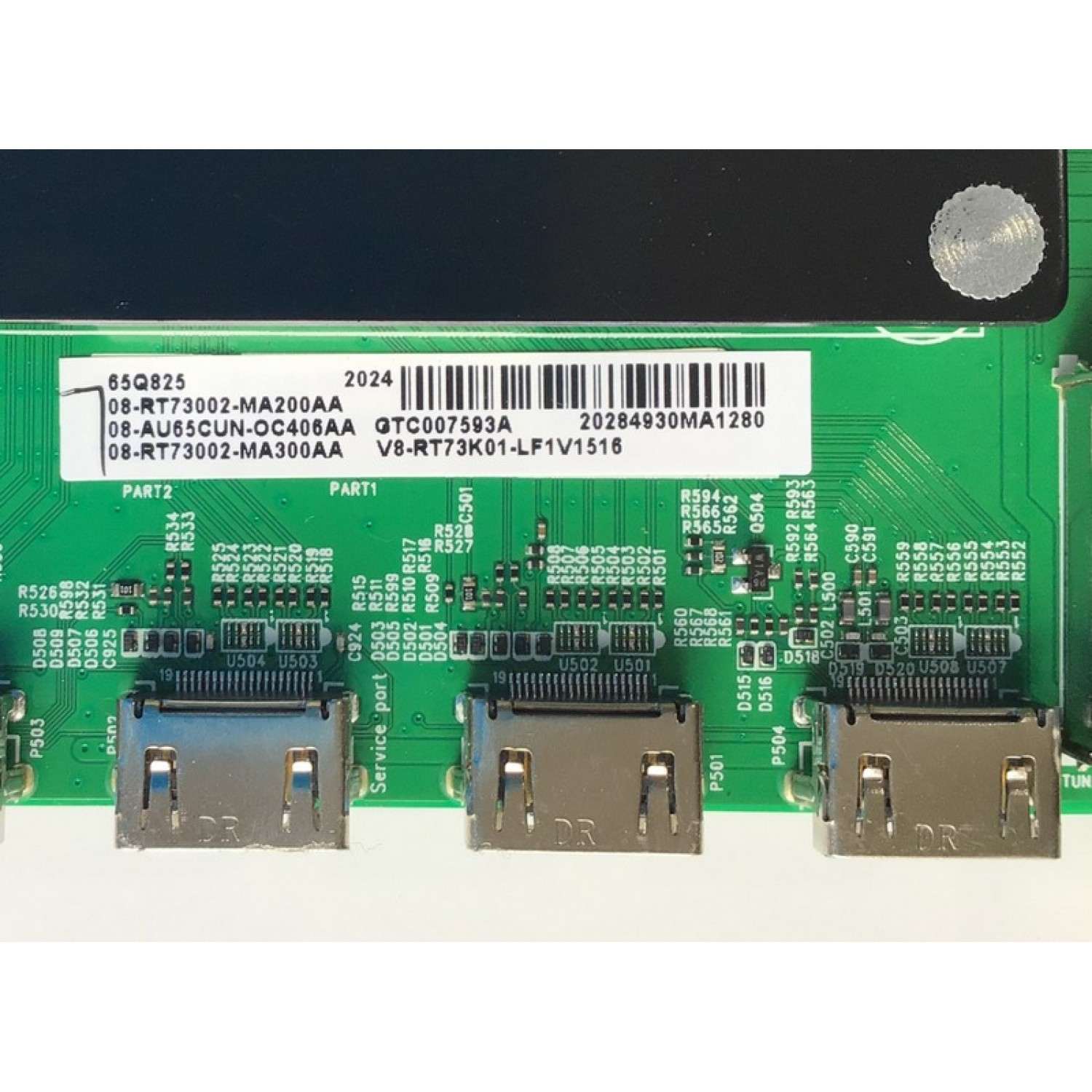 MAIN PARA SMART TV TCL 4K QLED DOLBY VISION HDR ROKU RESOLUCION (3840 X 2160) / NUMERO DE PARTE 08-AU65CUN-OC406AA / 40-RT73M1-MAB2HG / 08-RT73002-MA200AA / 08-RT73002-MA300AA / GTC007593A / V8-RT73K01-LF1V1516 / 20284930MA1280 / MODELO 65Q825 - Imagen 4