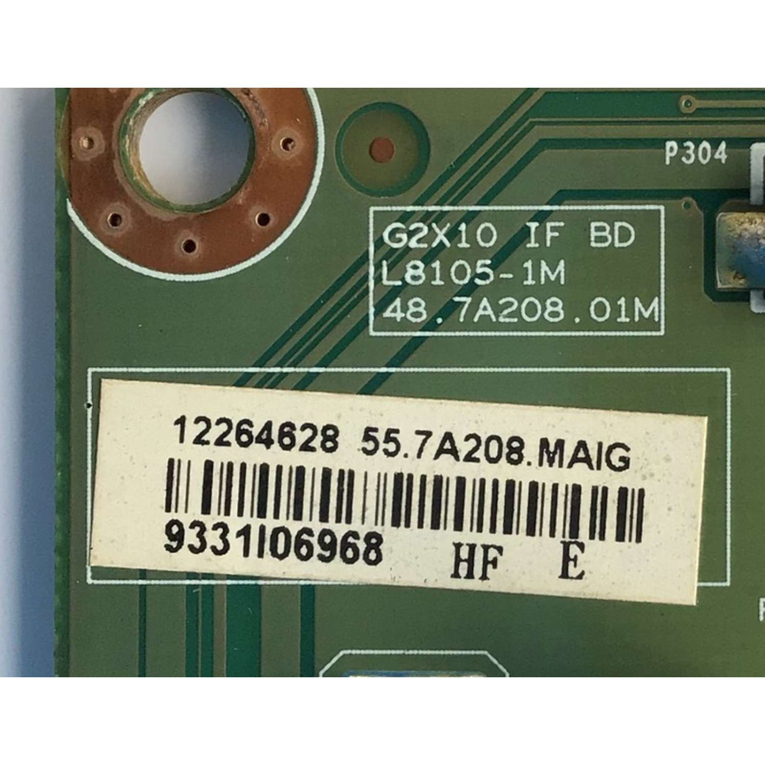 MAIN PARA MONITO DELL / NUMERO DE PARTE 55.7A208.MAIG / 48.7A208.01M / L8105-1M / 12264628 / 9331I06968 / 9331I27494 / 55.7A208.A18G / PANEL LM220WE5 (TL)(A1) / MODELO G2210T - Imagen 2