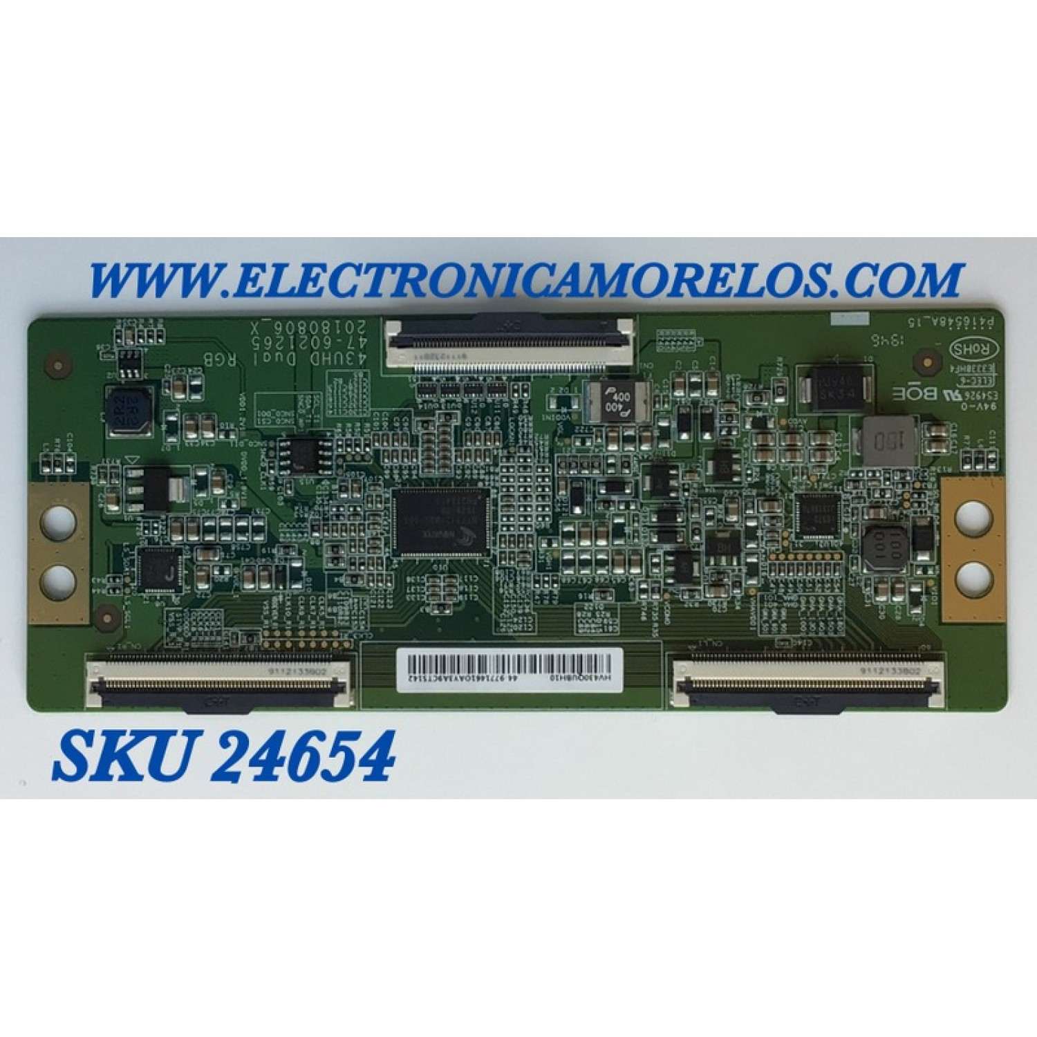 T-CON PARA TV VIZIO / NUMERO DE PARTE 44-9771461O / 47-6021265 / 20180806_X / HV430QUBH10 / P416548A_15 / PANEL'S TPT430H3-QUBH10.K REV:SAP0H / TPT430H3-QUBH10.K REV:SA9P0Q MODELOS V435-H11 LTMUZGLW / V435-H1 LTCUZGKW