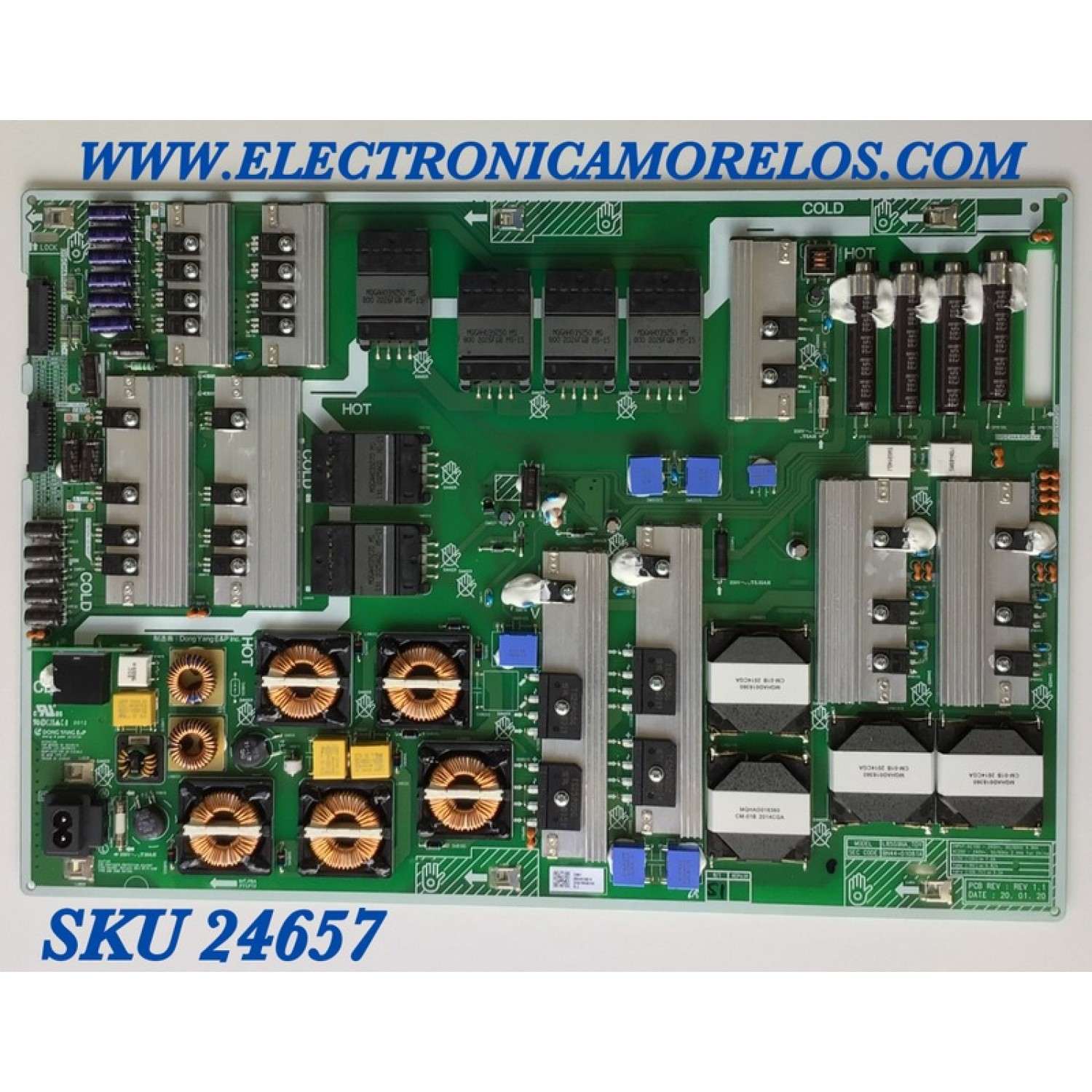 FUENTE DE PODER PARA TV SAMSUNG / NUMERO DE PARTE BN44-01081A / L85S9NA_TDY / BN4401081A / DC07N6Q0348 / PANEL CY-TT085FLAV2H NW34 / MODELO QN85Q90TAFXZA AA01