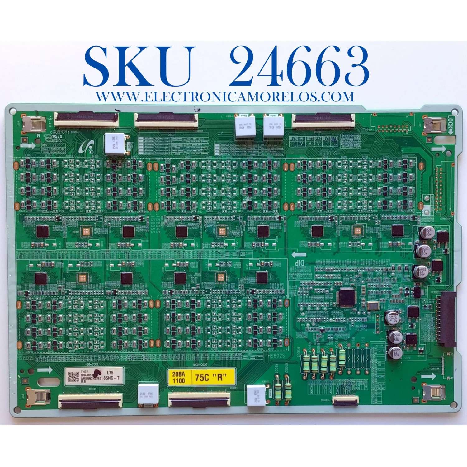 LED DRIVER PARA TV SAMSUNG QLED 8K UHD HDR SMART TV / NUMERO DE PARTE BN44-01069A / BN4401069A / L75S8SNC_THS / PANEL CY-TT075JMLV4H / MODELO QN75Q800 / QN75Q800TAFXZA / QN75Q800TAFXZA FA07