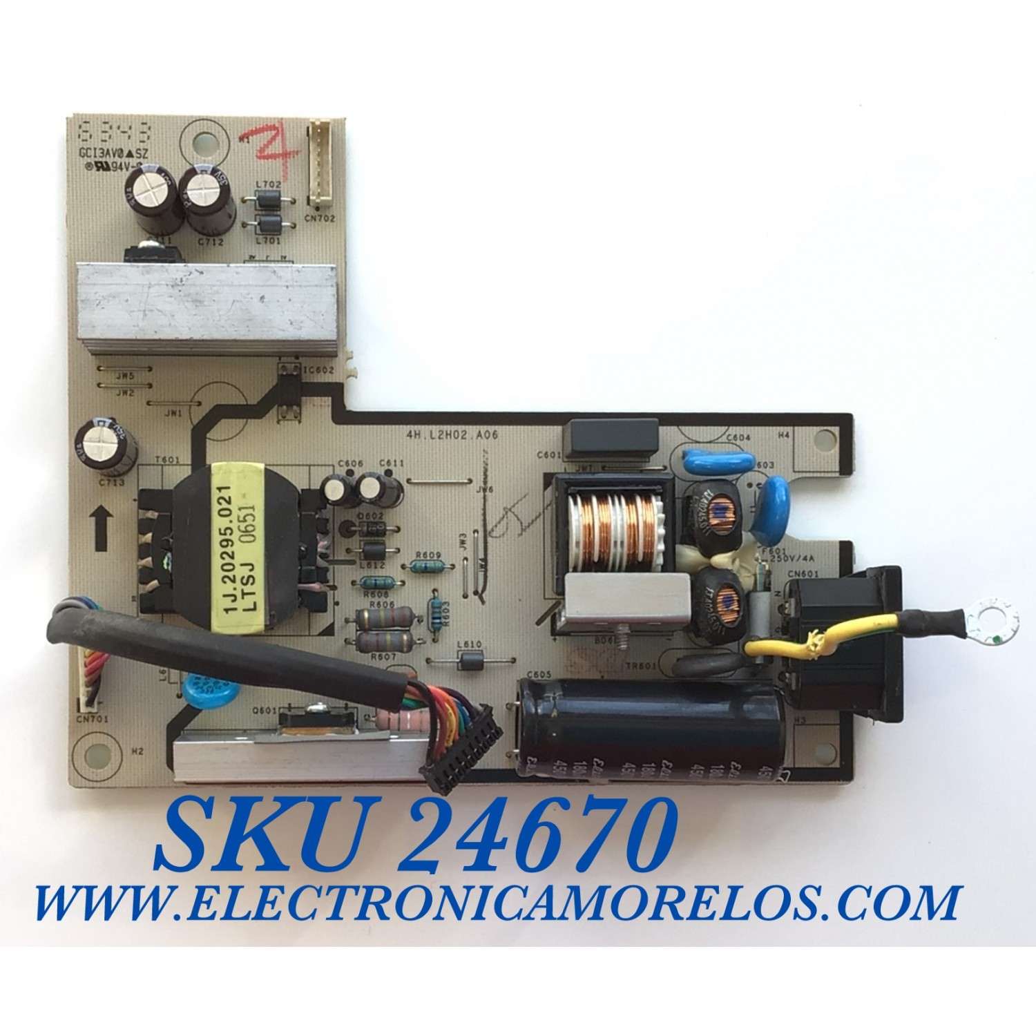 FUENTE DE PODER PARA MONITOR DELL / NUMERO DE PARTE 5EL2H02001 / 4H.L2H02.A06 / 89PLP9D / 366652 / PANEL LM201U05 / MODELO 2007FPB