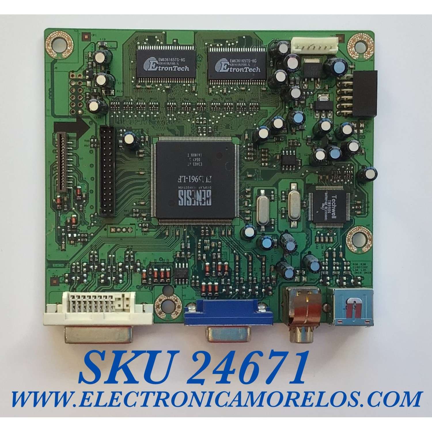 MAIN PARA MONITOR DELL / NUMERO DE PARTE 5EL2H01001 / 4H.L2J01.A02 / 90113 / 366730 / PANEL LM201U05 / MODELO 2007FPB