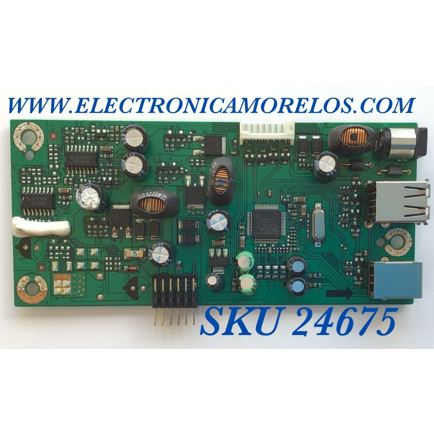 TARJETA USB PARA MONITOR DELL / NUMERO DE PARTE 5EL2H08001 / 4H.L2H08.A02 / 366582 / 02100 / PANEL LM201U05 / MODELO 2007FPB