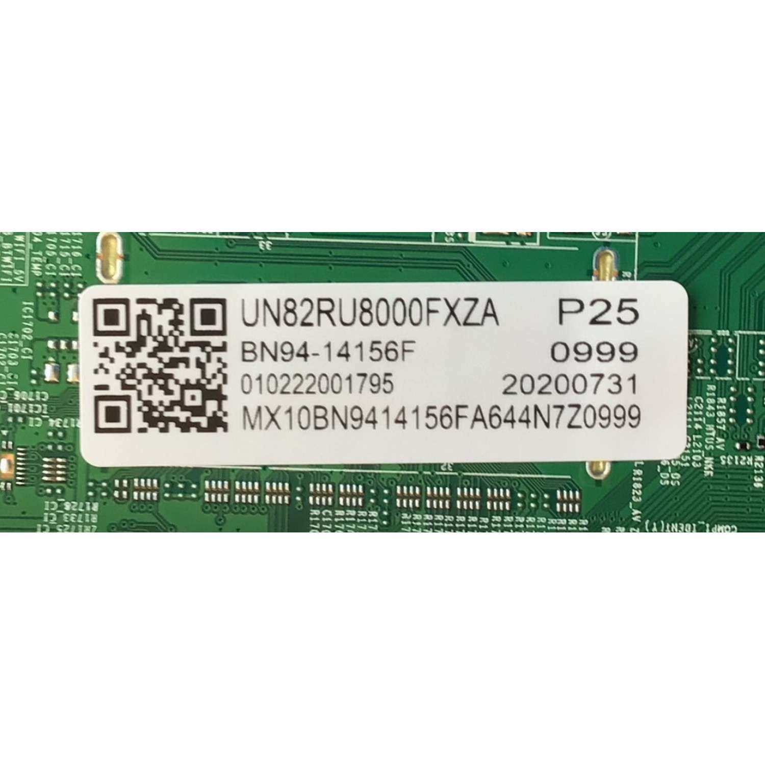 MAIN PARA SMART TV SAMSUNG 4K UHD CON HDR RESOLUCION (3,840 x 2,160) / NUMERO DE PARTE BN94-14156F / BN41-02695A / BN97-15661E / DISPLAY BN96-48334A / 010222001195 / 20200731 / PANEL CY-NR082FGNV1H NW32 / MODELO UN82RU8000FXZA DA02 - Imagen 2