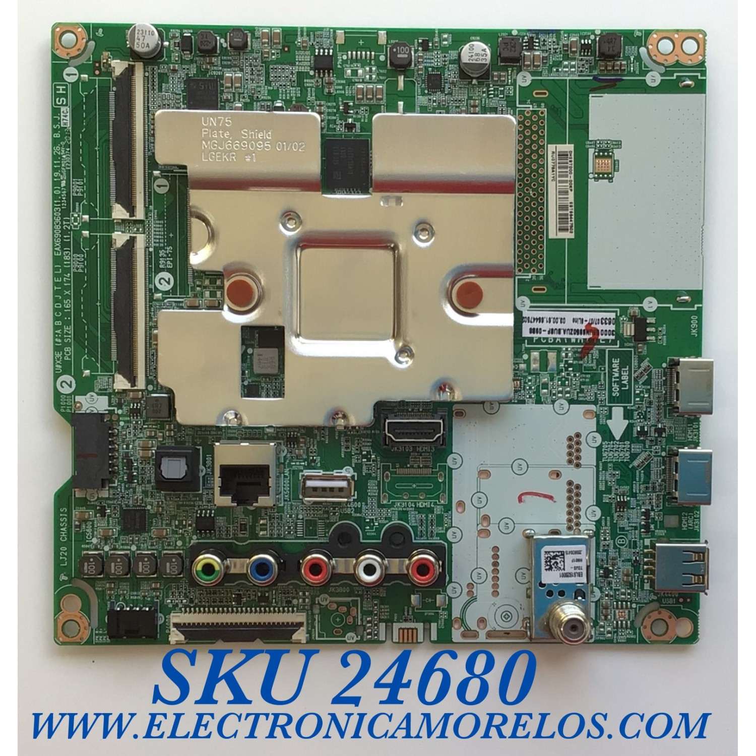 MAIN PARA SMART TV LG 4K UHD / NUMERO DE PARTE  EBT66447502 / EAX69083603(1.0) / PANEL NC550DGG-ABGP1 / DISPLAY HV550QUB-N4E / MODELOS 55UN6950ZUA / 55UN6950ZUA.BUSWLKR / 55UN6950ZUA.BUSFLKR