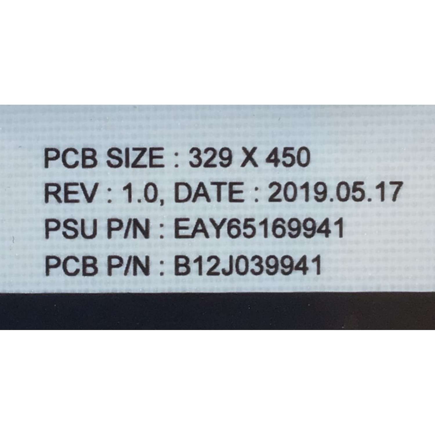 FUENTE DE PODER PARA TV LG / NUMERO DE PARTE EAY65169941 / B12J039941 / LGP75H-19SP / PANEL NC750DZD-AAHH1 / MODELOS 75SM9970PUA / 75SM9970PUA.AUSYUH / 75SM9970PUA.AUSYLH - Imagen 3