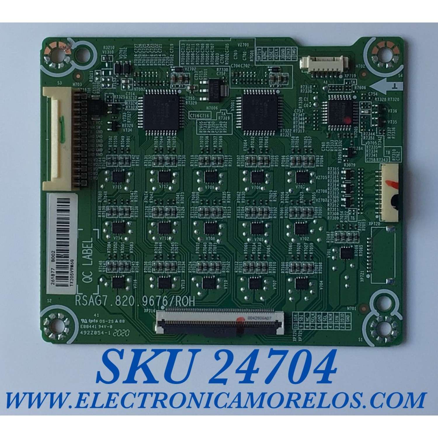 LED DRIVER PARA TV HISENSE / NUMERO DE PARTE 261877 / RSAG7.820.9676/ROH / TX205V9M6G / B002 / PANEL JHD500X3U51-TA\S0\FJ\GM\ROH / MODELO 50H8G
