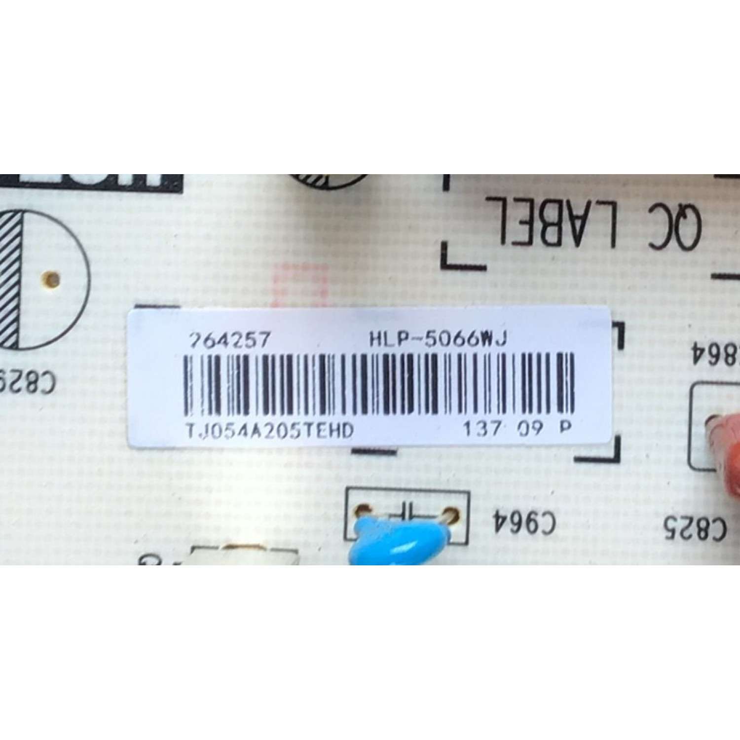FUENTE DE PODER PARA TV HISENSE / NUMERO DE PARTE 264257 / RSAG7.820.8717/ROH / HPL-5066WJ / PANEL JHD500X3U51-TA\S0\FJ\GM\ROH / MODELO 50H8G - Imagen 3