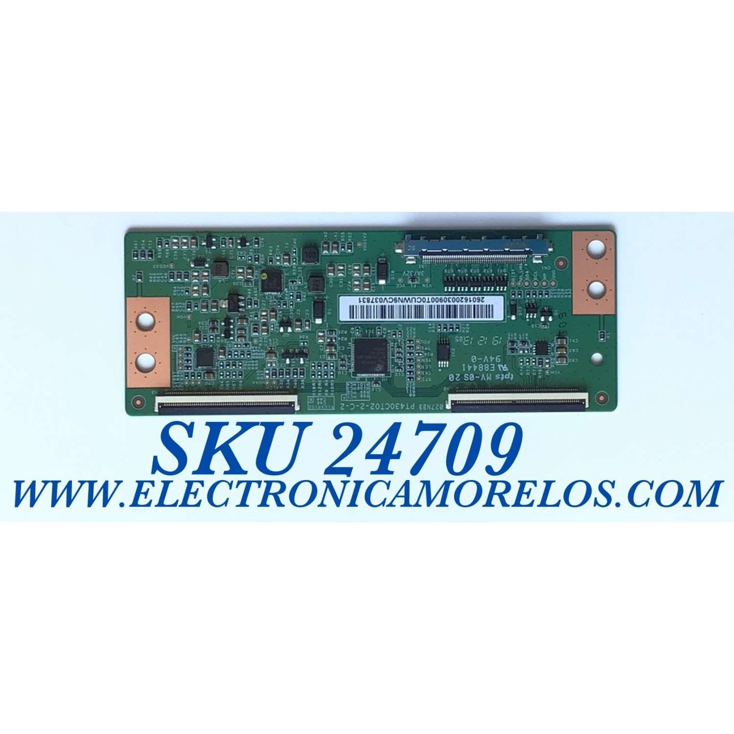 T-CON PARA TV LG SMART TV / NUMERO DE PARTE 2601620030900T / PT430CT02-2-C-2 / E88441 / 027NBB / PANEL NC430DUE-VHHX1 / MODELO 43LM5700PUA / 43LM5700PUA.BUSSLJM