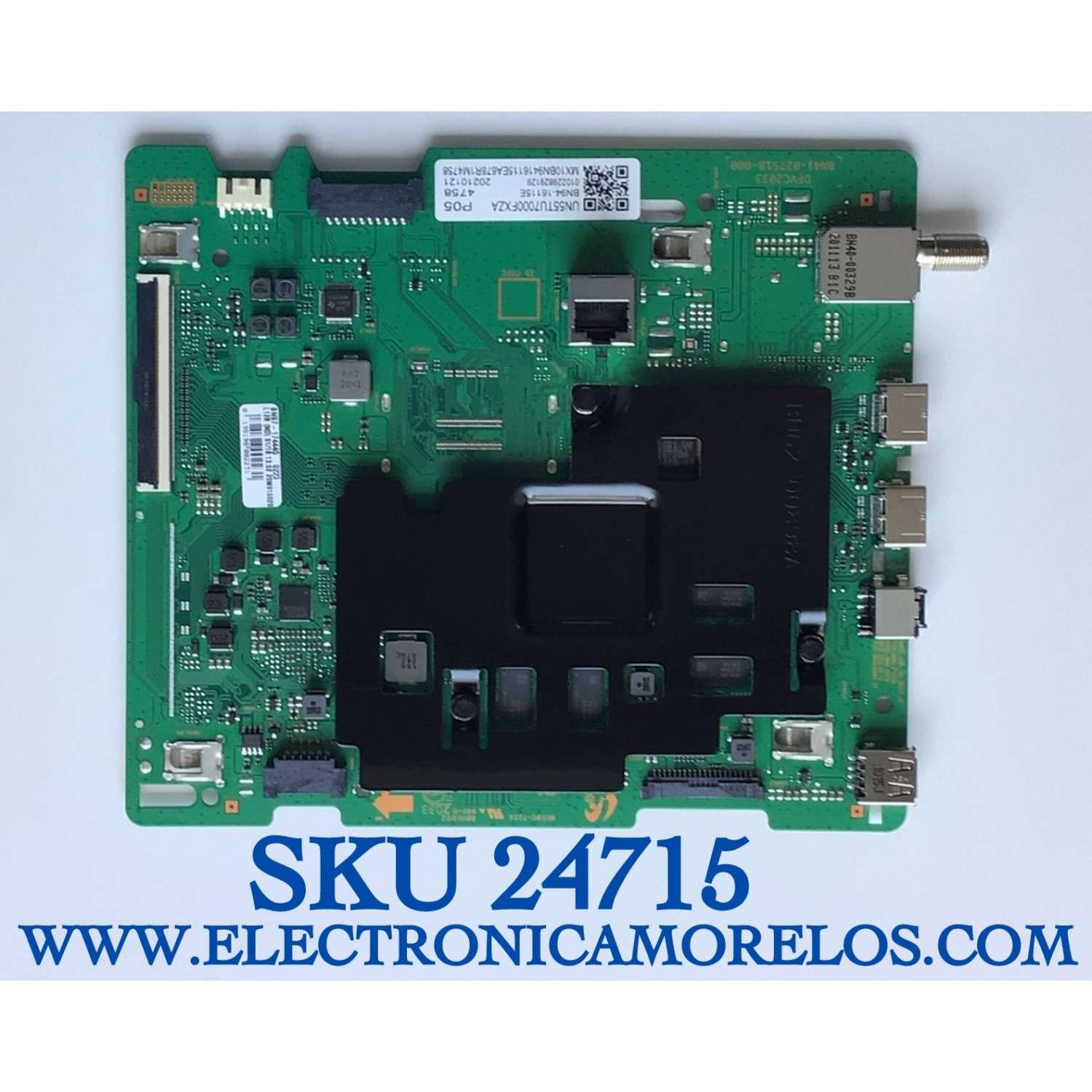 MAIN PARA TV SAMSUNG 4K·UHD·HDR / NUMERO DE PARTE BN94-16115E / BN41-02751B / BN41-02751C / BN97-17444R / BN97-17444G / BN96-52990A / CY-BT055HGCV1H / PT550GT02-1 / MODELOS UN55TU700DFXZA XA10 / UN55TU7000FXZA XA10