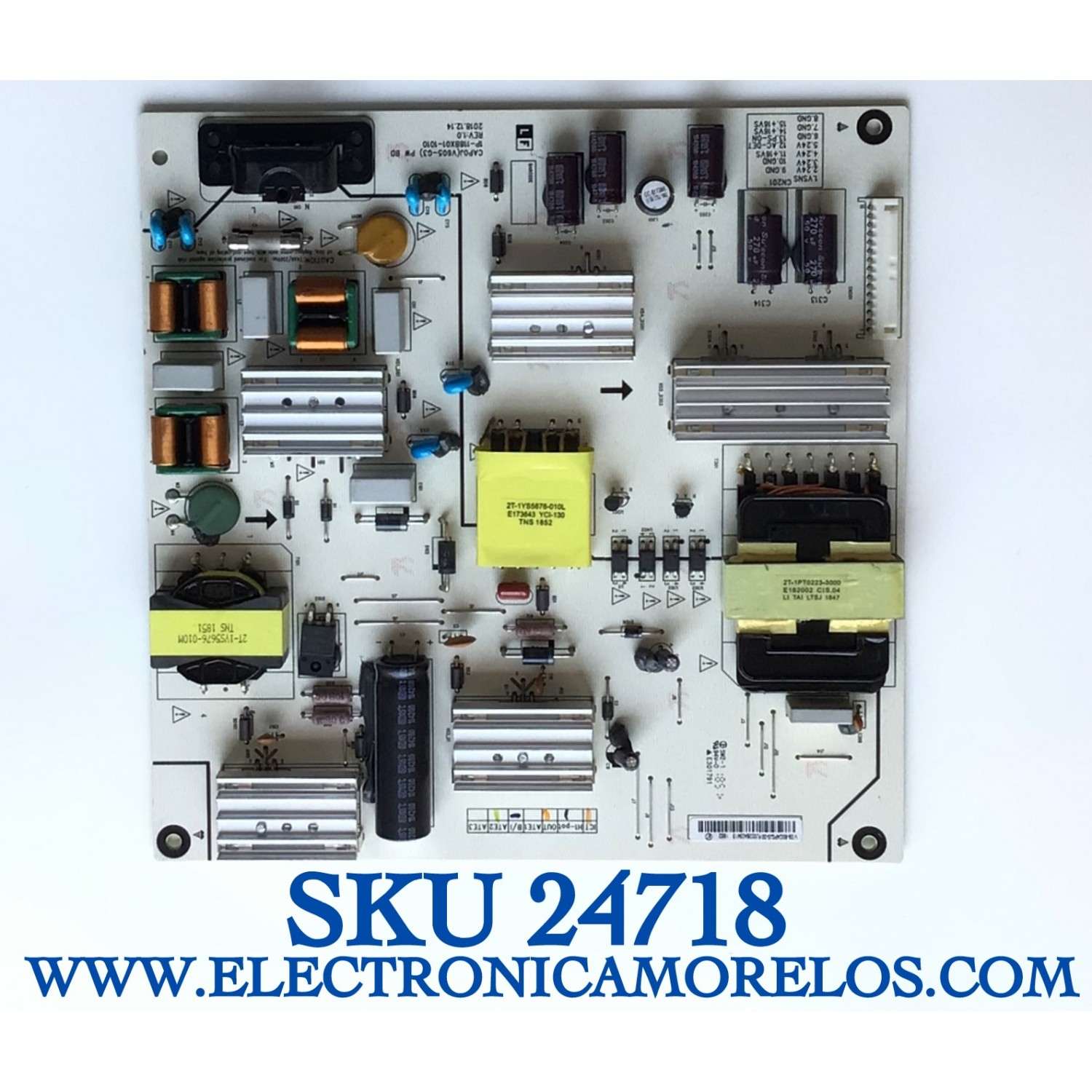 FUENTE DE PODER PARA TV VIZIO NUMERO DE PARTE 09-60CAP0J0-00 / 1P-118BX01-1010 / V 09-60CPA0J0-00 / FJ002BA03413 / PANEL SD600DU1.1 / V605-G3 LFTRYRKV / V605-G3