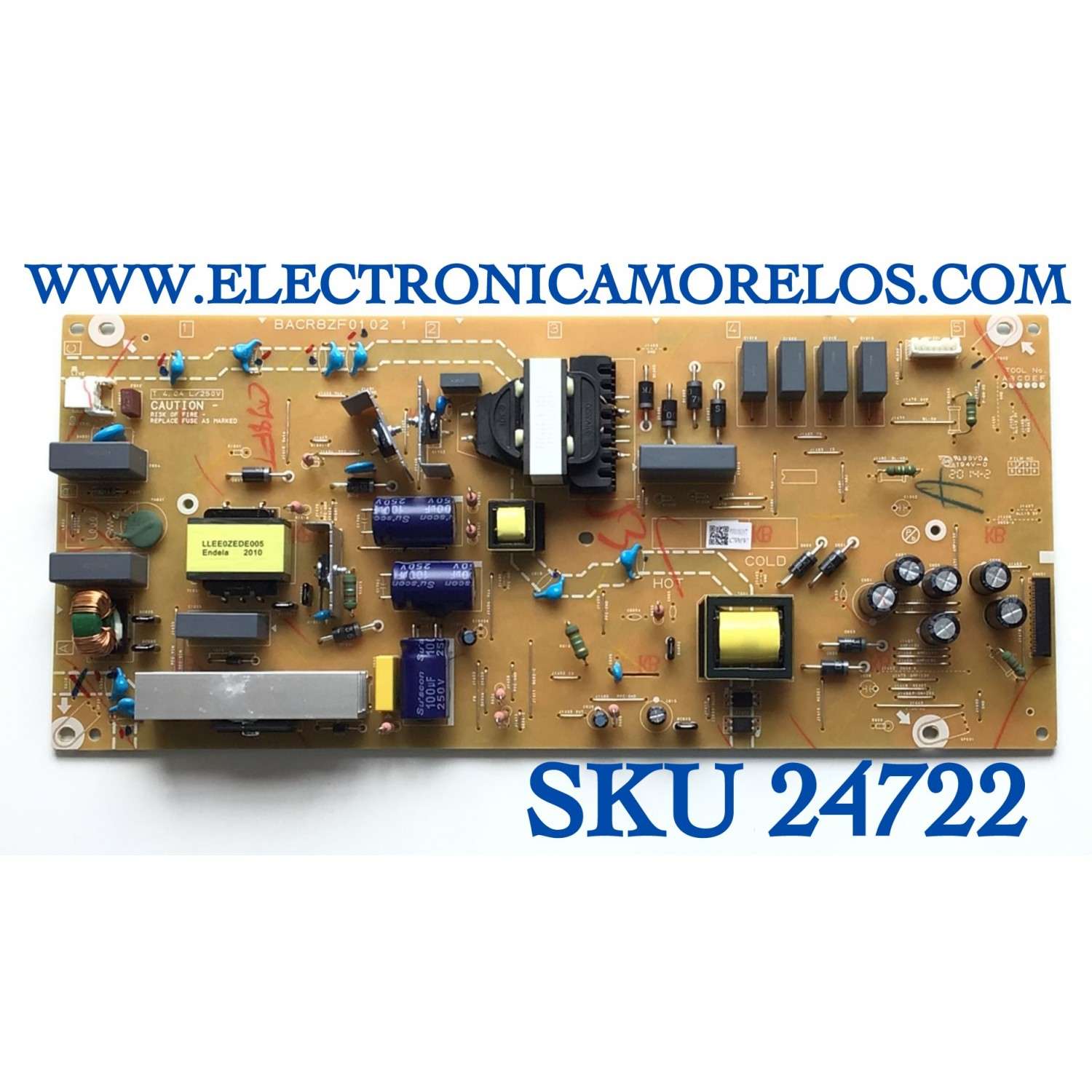 FUENTE DE PODER PARA TV PHILIPS NUMERO DE PARTE AC78FMPW / AC78F-MPW / BACR8ZF0102 1 / MODELO 65PFL5604/F7