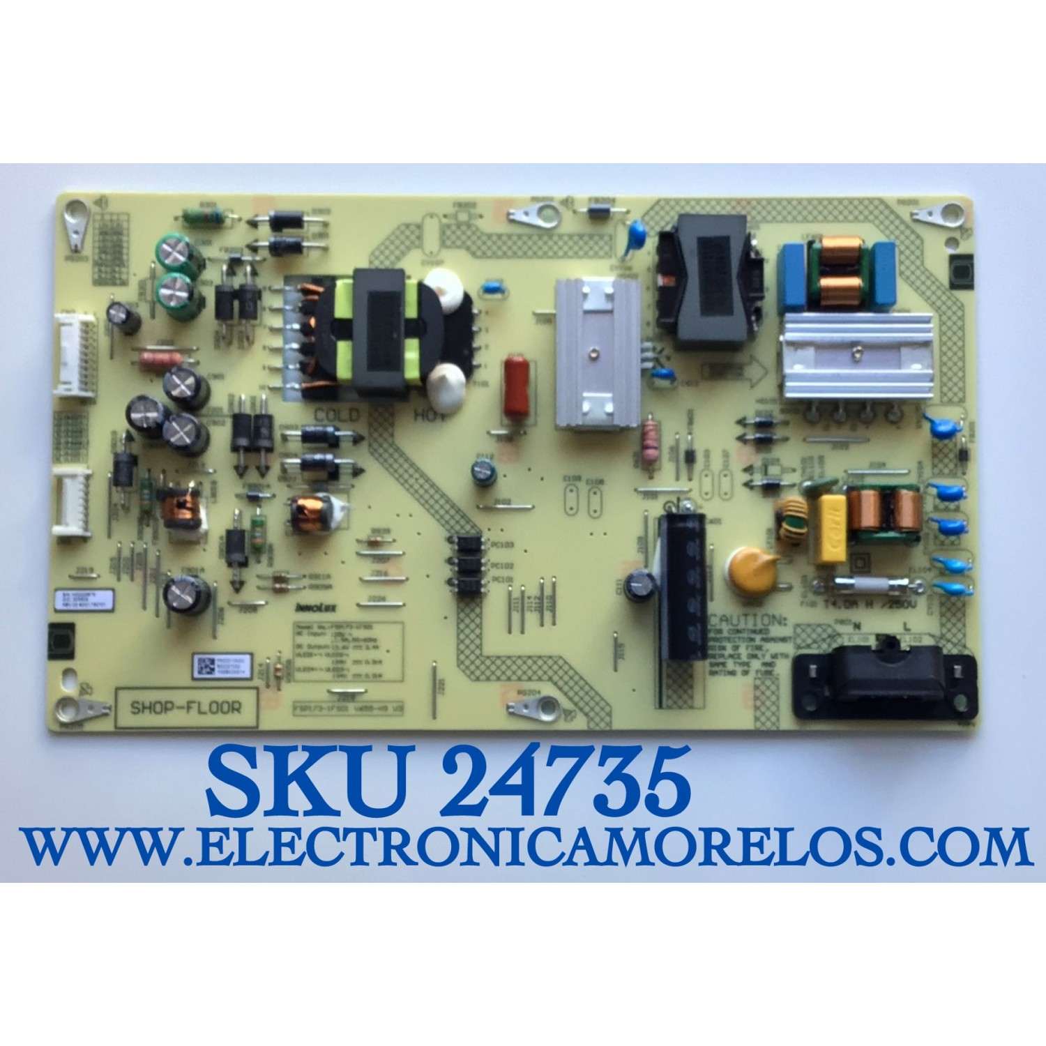 FUENTE DE PODER PARA TV VIZIO QUANTUM 4K UHD HDR SMART TV / NUMERO DE PARTE P500D104DC / FSP173-1FS01 / B0002T000 / FSP173-1FS01 V655-H9 V3 / 3BS0472502GP / PANEL V500DJ6-D03 REV.CB / MODELO M506X-H9 / M506X-H9 LIAIB8 / LINIB8AW