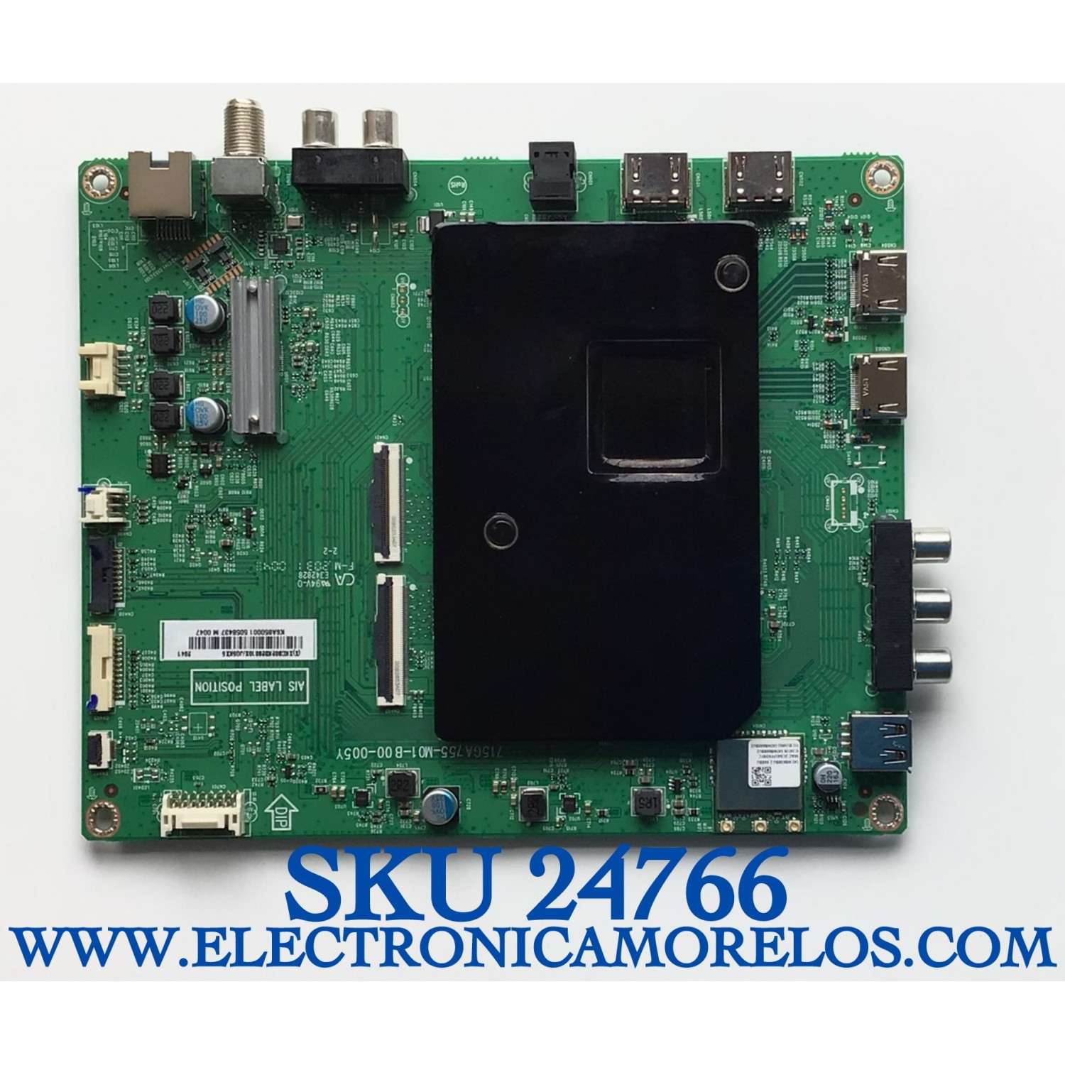 MAIN PARA SMART TV VIZIO 4K UHD QUANTUM CON HDR RESOLUCION (3840 x 2160) / NUMERO DE PARTE XKCB02K028 / 715GA755-M01-B00-005Y / (X)XKCB02K028010X/JQ5KX5 / KSA850001 / 5058437 / PANEL T850QVF06.0 / MODELO P85QX-H1 LTYAZUKW