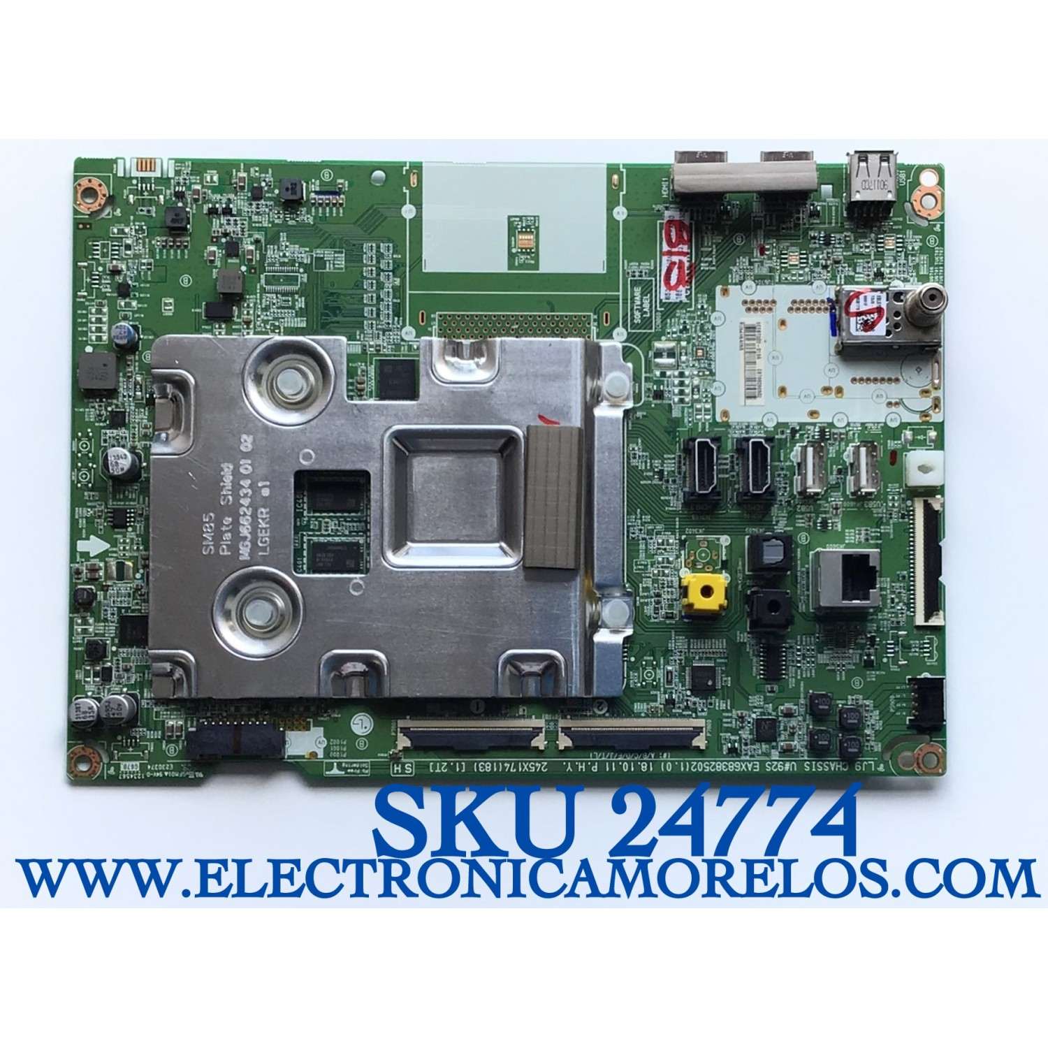 MAIN PARA SMART TV LG 4K UHD CON HDR RESOLUCION (3840x2160) NUMERO DE PARTE EBT66096502 / EAX68382502(1.0) / 245X174(183) / 66096502 / PANEL NC650EQH-AAHH1 / MODELOS 65SM8600AUA / 65SM8600AUA.BUSYLJR