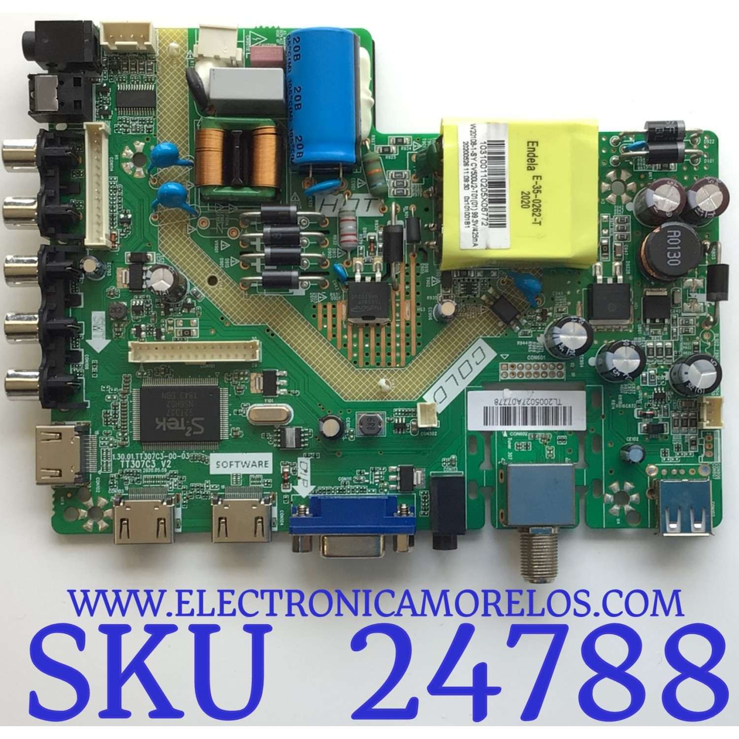 MAIN FUENTE (COMBO) PARA TV WESTINGHOUSE HD / NUMERO DE PARTE W20108-1-SY / TT307C3 / TT307C3 V2 / 1.30.01.TT307C3-00-03 / CV500U2-T01(01) / 20200526 / TL2005027A / PANEL T500-TAF-DLED / DISPLAY CV500U2-T01 REV:01 / MODELO WD50FB1200