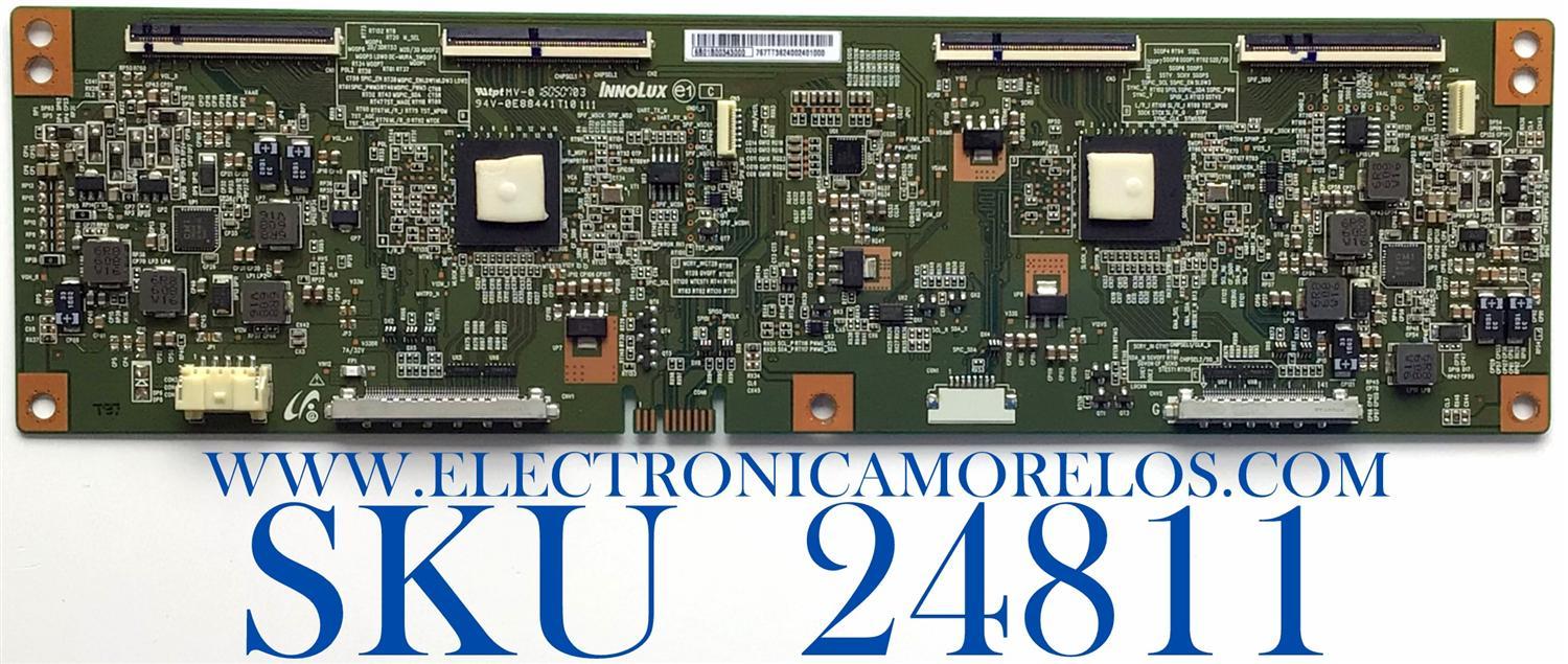  T-CON PARA TV SONY NUMERO DE PARTE 6B01B00343000 / 94V-0E88441T10111 / PANEL YD6S650DNN01  / MODELO XBR-65Z9D