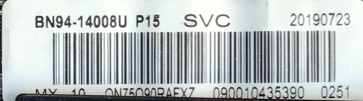 MAIN PARA TV SAMSUNG NUMERO DE PARTE BN94-14008U / BN41-02697A / BN41-02697 / BN97-15836D / BN9414008U / PANEL CY-TR075FLAV1H / MODELO QN75Q90RAFXZA AA01 - Imagen 2