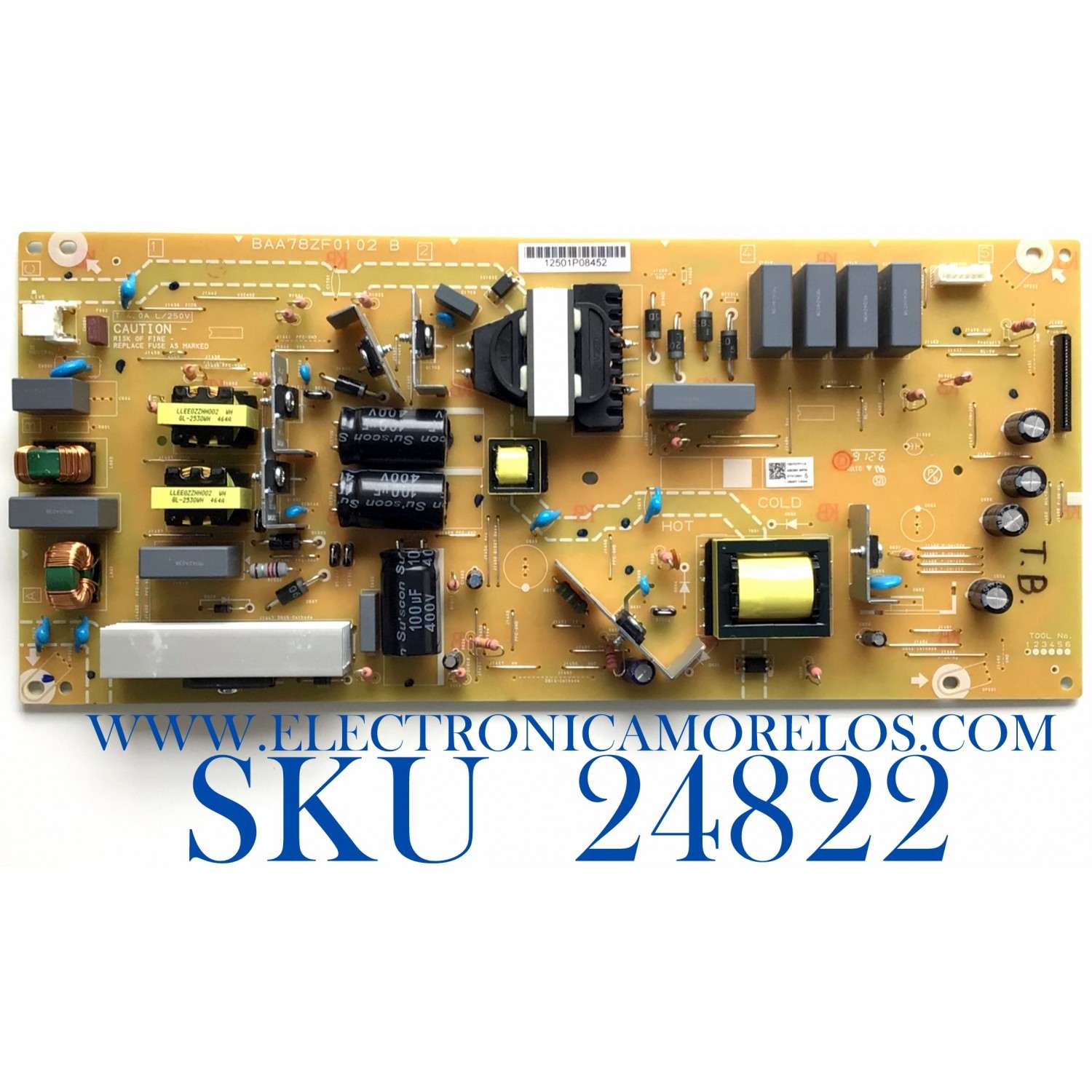 FUENTE DE PODER PARA TV PHILIPS NUMERO DE PARTE ABD8K-MPW / BAA78ZF0102 B / 190707P11A / E7312501 / 08467-14044 / MODELO 65PFL5504/f7