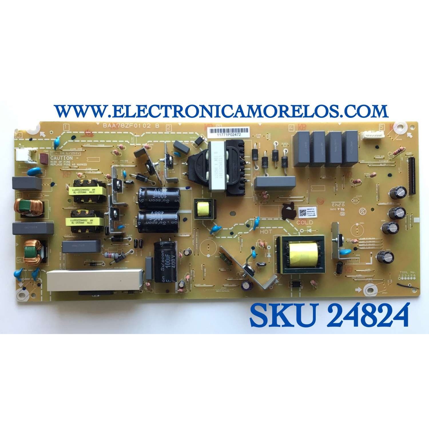 FUENTE DE PODER PARA TV PHILIPS  NUMERO DE PARTE ABD8B-MPW / BAA78ZF0102 B / 190810P11A / E7311771 / MODELOS 65PFL5604/F7 / 65PFL5504/F7 / 65PFL5603/F7