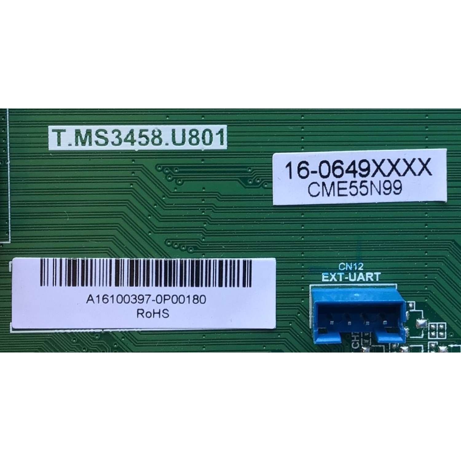 MAIN PARA TV KONCHRIS / NUMERO DE PARTE A16100397 / T.MS3458.U801 / A16100397-0P00180 / 16-0649XXXX / CME55N99 / PANEL LSC550FN18 / MODELO CME55N99 - Imagen 2