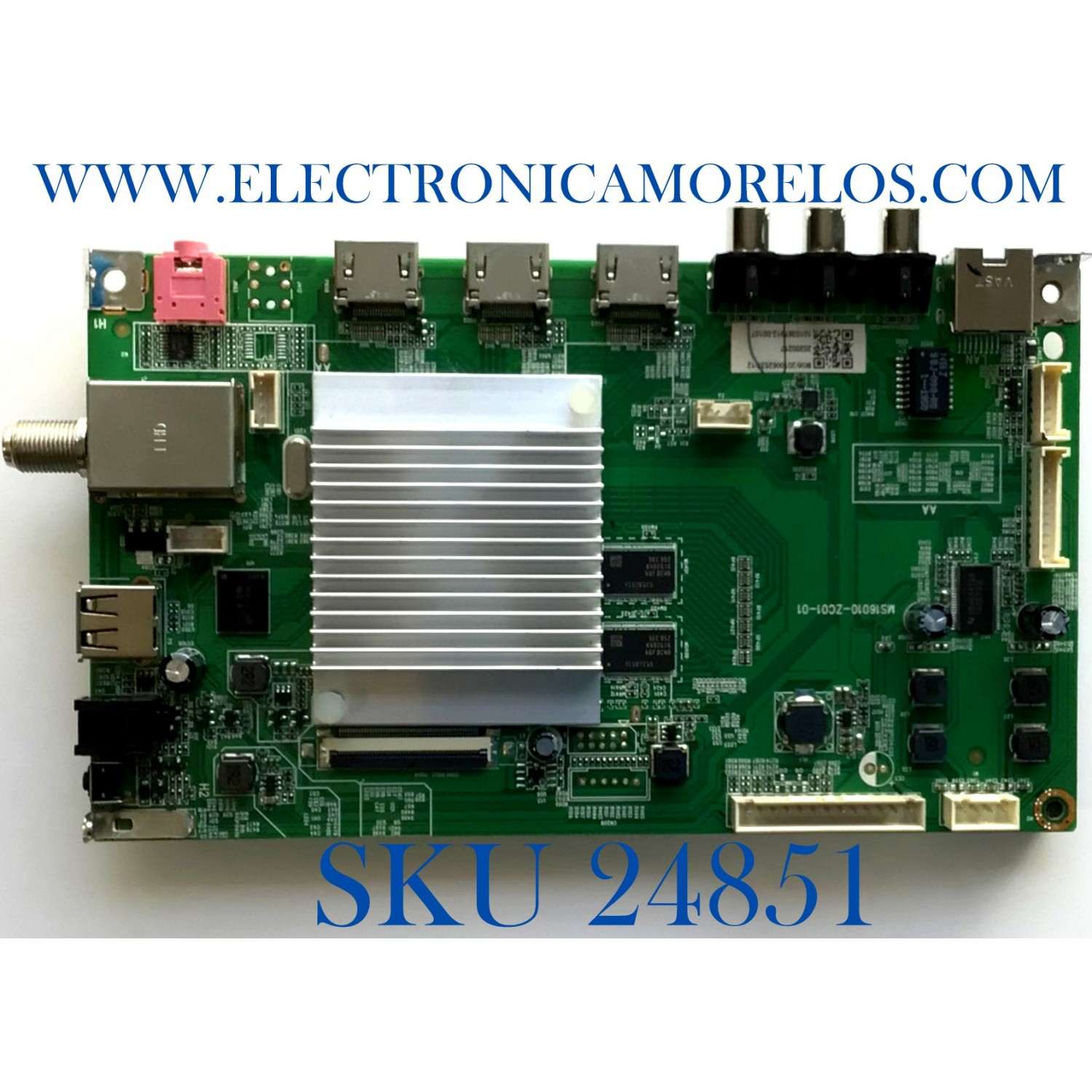 MAIN PARA TV WESTINGHOUSE NUMERO DE PARTE   MS16010-ZC01-01 / 20200217 / 1010367912-00107 / PANEL LC546PU2L03 / MODELO WR55UX4019