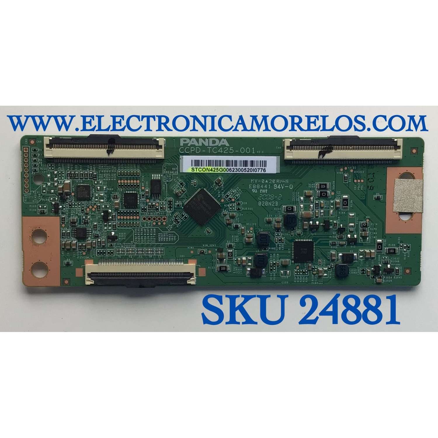T-CON PARA TV WESTINGHOUSE·ROKU TV HD SMART TV / NUMERO DE PARTE STCON425G-006 / CCPD-TC425-001 / E88441 / STCON425G006 / PANEL CC430LV1D / MODELO WR43FX2019 / ((NOTA IMPORTANTE:CHECAR QUE EL PANEL Y MODELO CORRESPONDA CON SU TELEVISION))