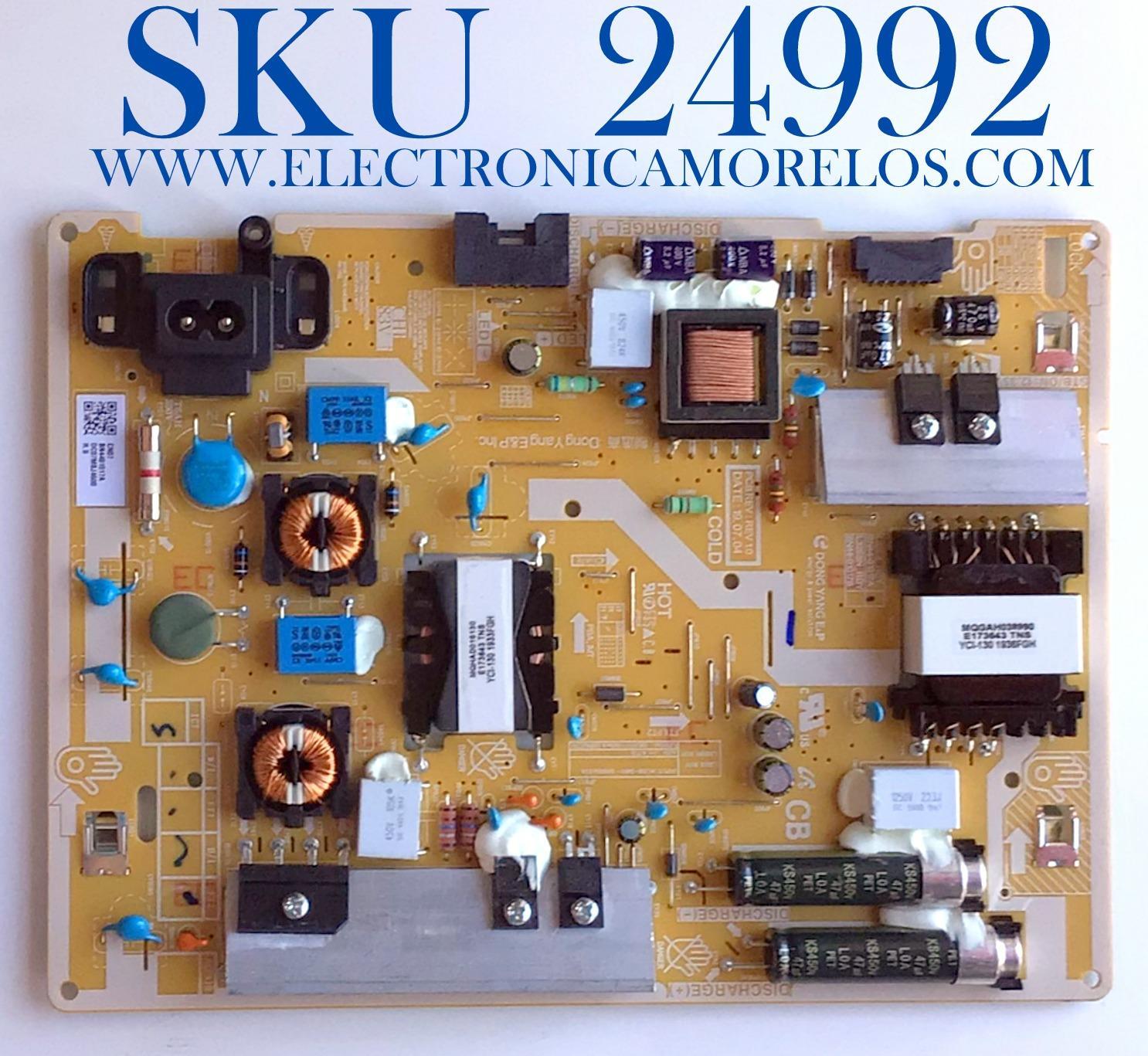 FUENTE DE PODER PARA TV SAMSUNG 4K·UHD ((SMART TV)) / NUMERO DE PARTE BN4401017A / L32E8_RDY / BN44-01017A / PANEL CY-QA032HGCV1H / MODELOS QN32Q50 / QN32Q50RAFXZA FA01 / QN32Q60 / QN32Q60CAFXZA XA01 / QN32Q60AAFXZA XA02