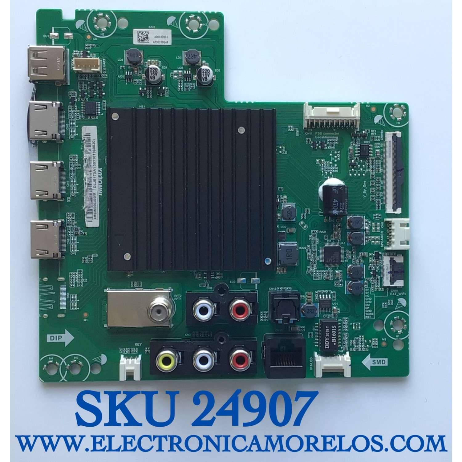 MAIN PARA TV VIZIO / NUMERO DE PARTE 6M03M0003U00R / TD.MT5691.U761 / 2605K20A0 / A0003700J / AP30310G49 / 2C641FE07DFD / PANEL V650DJ4-D03 REV.C1 / MODELOS V655-H4 / V655-H19 / V655-H9 / V655-H4 LBPFZZKW / V655-H9 LINIZCKW / V655-H19 LINIZCNW