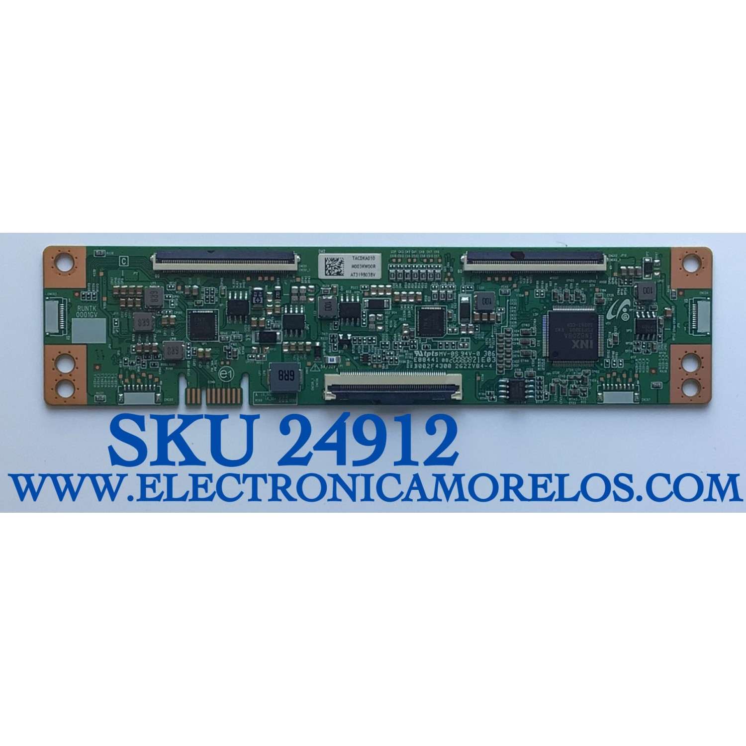 T-CON PARA TV WESTINGHOUSE / JVC / NUMERO DE PARTE TACDKA010 / RUNTK0001GV / RUNTK 0001GV / M003KW00R / DISPLAY JR645R3HA7L / MODELOS 100012587 (65 PULGADAS) / WR65UX4019 / LT-65MAW595 / LT-65MAW705