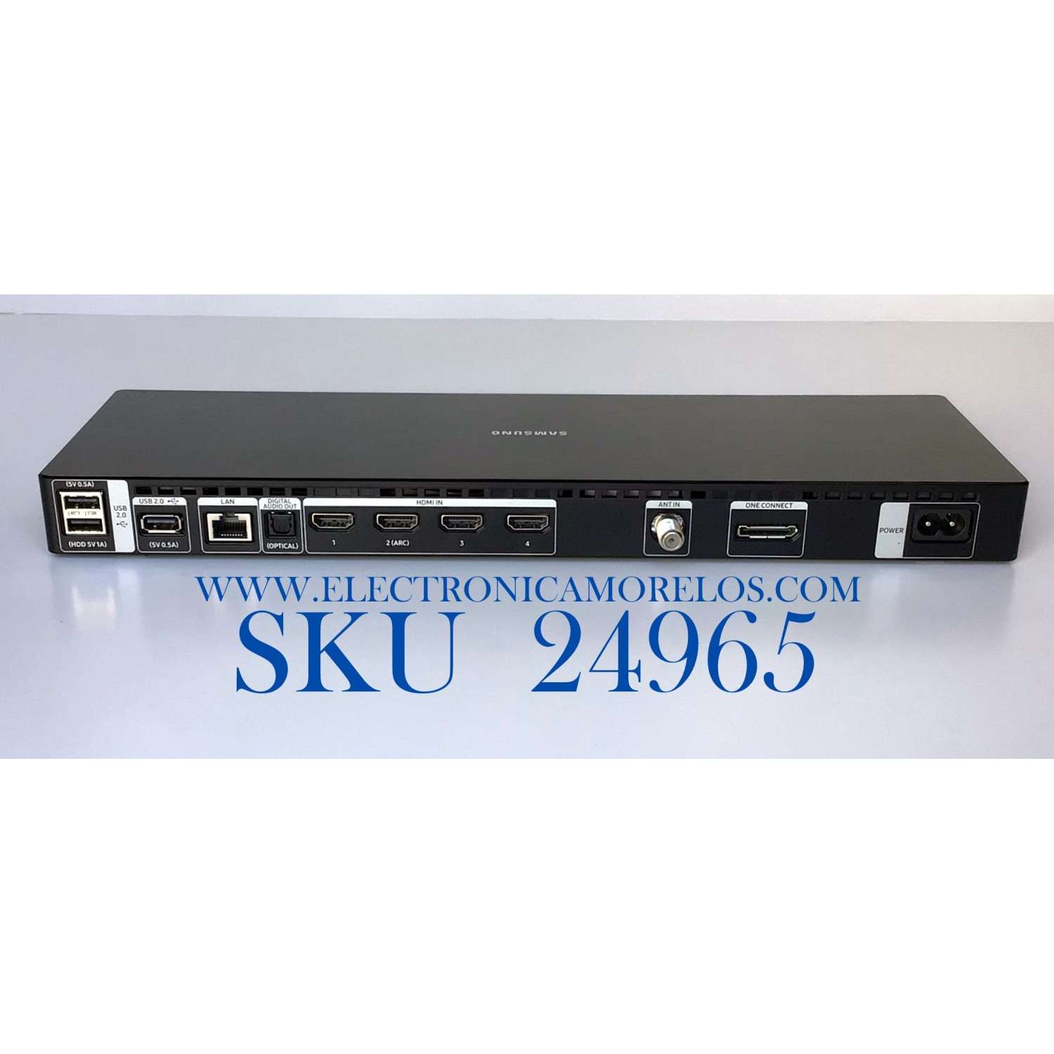 ONE CONNECT MODEL: SOC1000MA PARA TV SAMSUNG ((USADO)) / NUMERO DE PARTE BN96-44634A / MX10BN964434AA650JC70004 / SOC1000MA / MODELOS QN65Q7FAMFXZA / QN65Q7FAMFXZA FB04