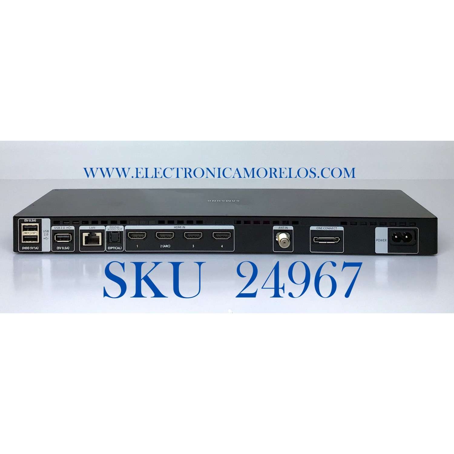 ONE CONNECT MODEL: SOC1000MA  PARA TV SAMSUNG ((USADO)) NUMERO DE PARTE BN91-19186A / BN91-19235A-QMQ7CV / Qmq7Cv  Bn91-18999A / MX10BN9119186AA664J3F0251 / S0C1000MA / MODELO QA55Q7FAMWXXY Versión FA01