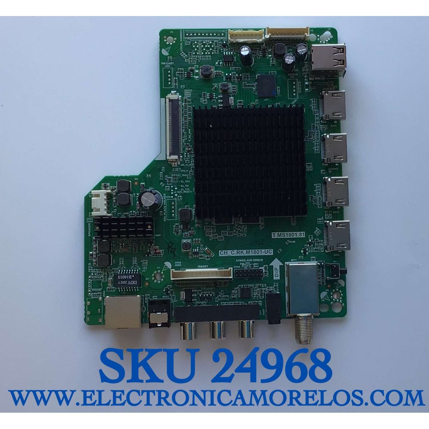 MAIN PARA TV WESTINGHOUSE NUMERO DE PARTE U20030912 / CH_C.RK.M1801-UC / T.MS1801.81 / D49E3BE59FD9 / U20030912-0A04994 / PANEL C650Y19-F8 / MODELO WR65UX4019