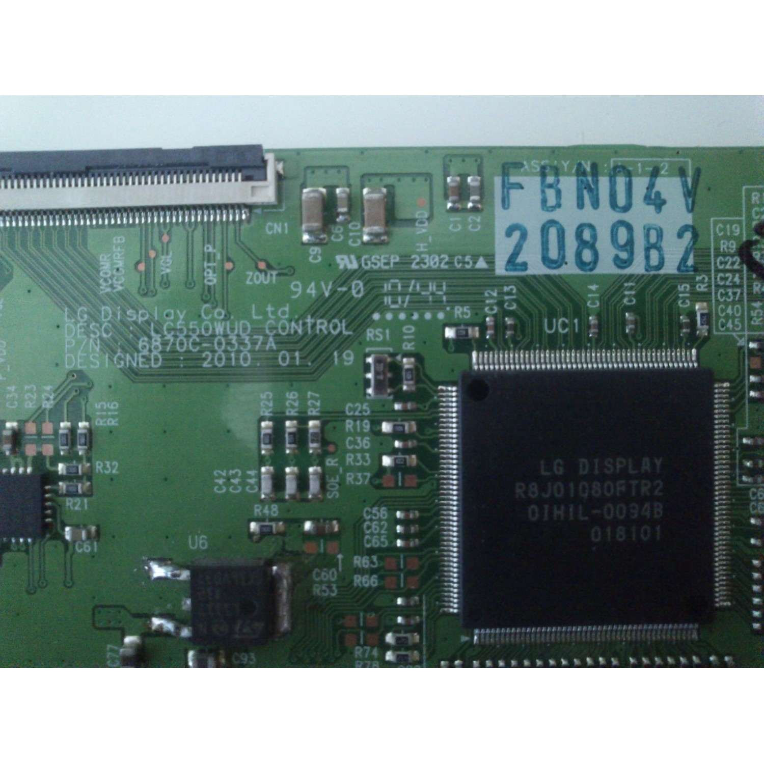 T-CON PARA TV VIZIO / SANYO / INSIGNIA / DYNEX / NUMERO DE PARTE 6871L-2089B / 6870C-0337A / 2089B / PANEL LC550WUD (SC)(A1) / MODELOS E550VA / E551VA / DP55441 P55441-01 / NS-55L780A12 / NS-55L260A13 / DX-55L150A11 - Imagen 2