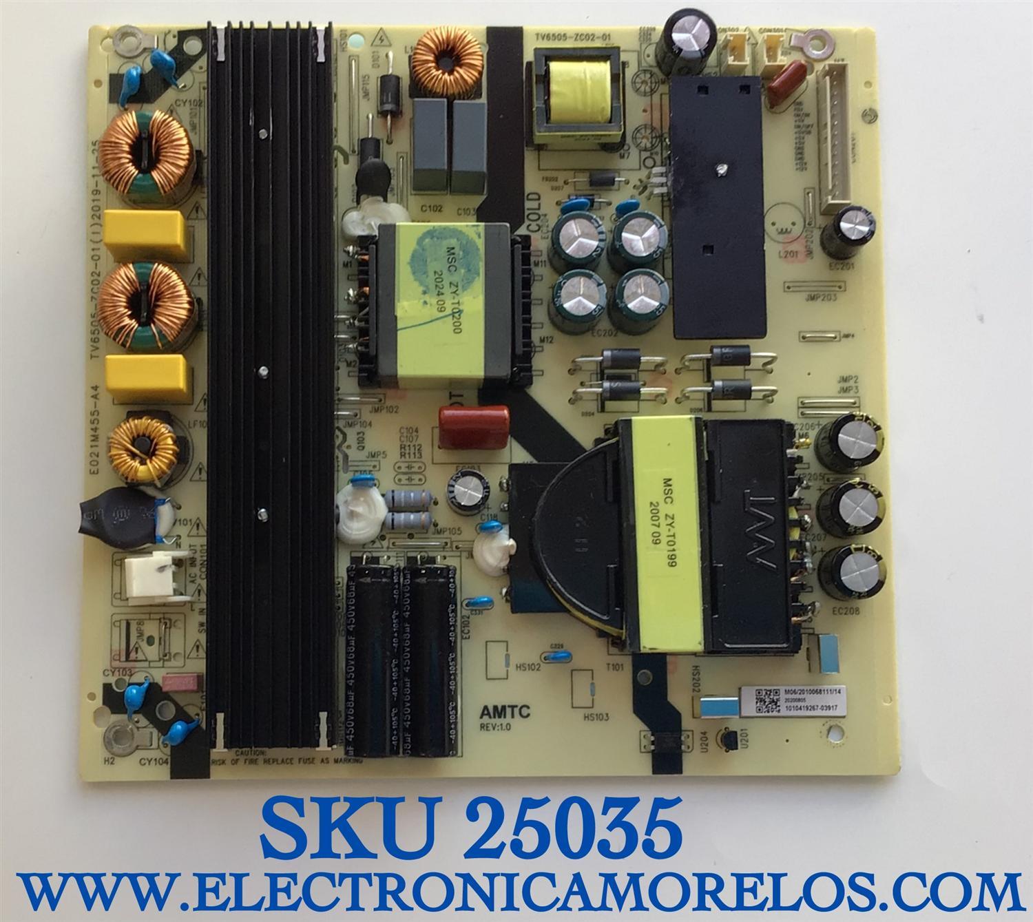 MAIN PARA TV PHILIPS / NUMERO DE PARTE ABD8AD / BAB78ZG0401 / BD8AD / MODELO 65PFL5504/F7