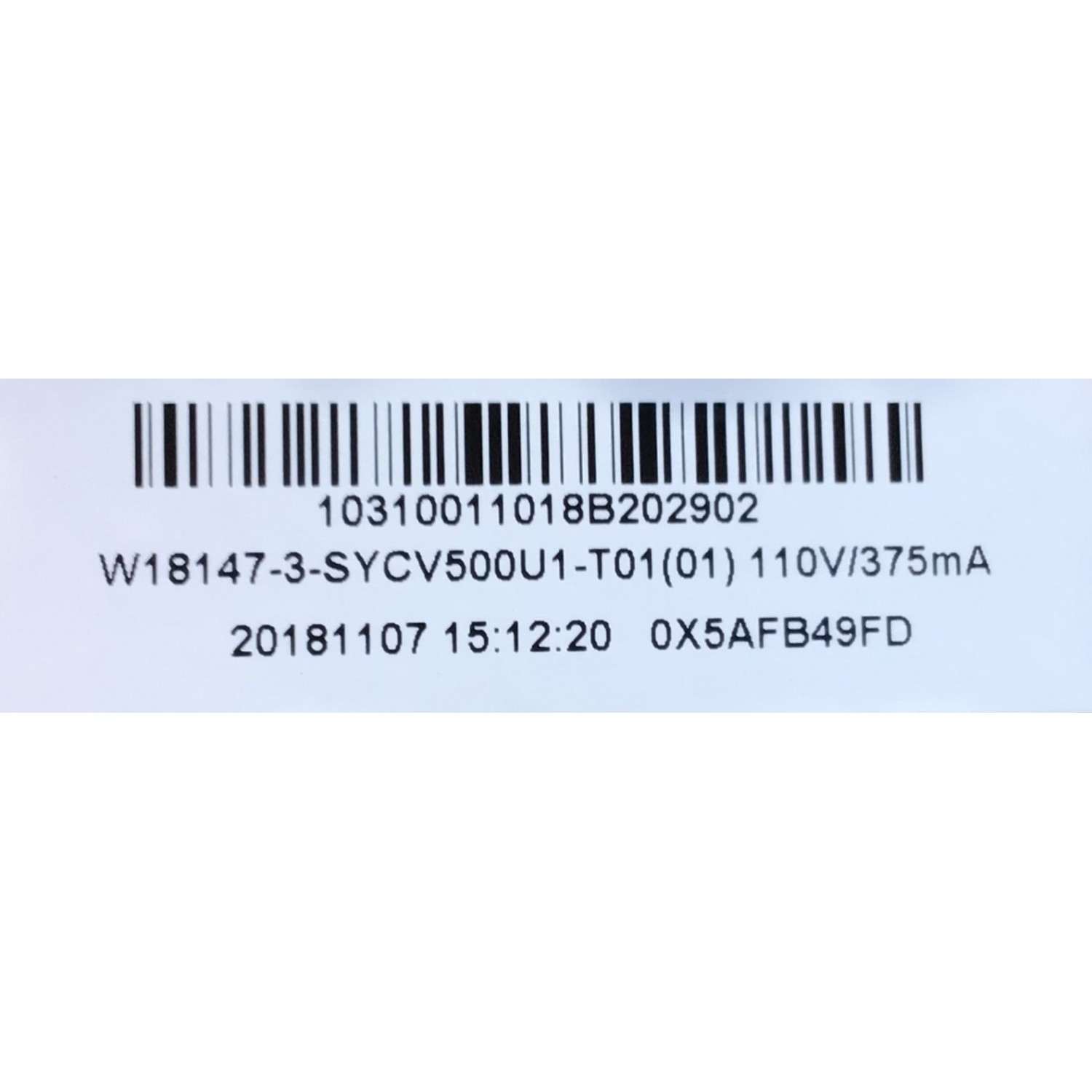 MAIN FUENTE PARA TV WESTINGHOUSE FULL HD RESOLUCION (1920 x 1080) NUMERO DE PARTE  W18147-3-SY / 1.30.01.TT307C3-00-01 / TT307C3  V2 / CV500U1-T01(01) / 10310011018B202902 / 0X5AFB49FD / YD1810760/01049 / DISPLAY CV500U1-T01 / MODELO WD49FB1018 - Imagen 2