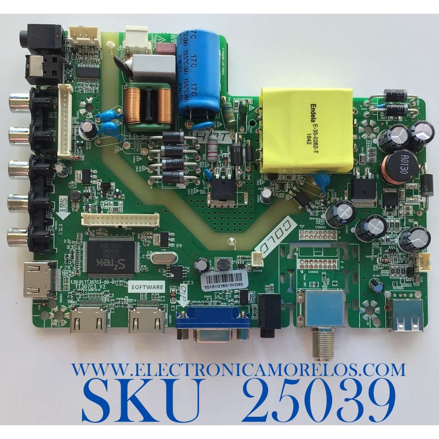 MAIN FUENTE PARA TV WESTINGHOUSE FULL HD RESOLUCION (1920 x 1080) NUMERO DE PARTE  W18147-3-SY / 1.30.01.TT307C3-00-01 / TT307C3  V2 / CV500U1-T01(01) / 10310011018B202902 / 0X5AFB49FD / YD1810760/01049 / DISPLAY CV500U1-T01 / MODELO WD49FB1018