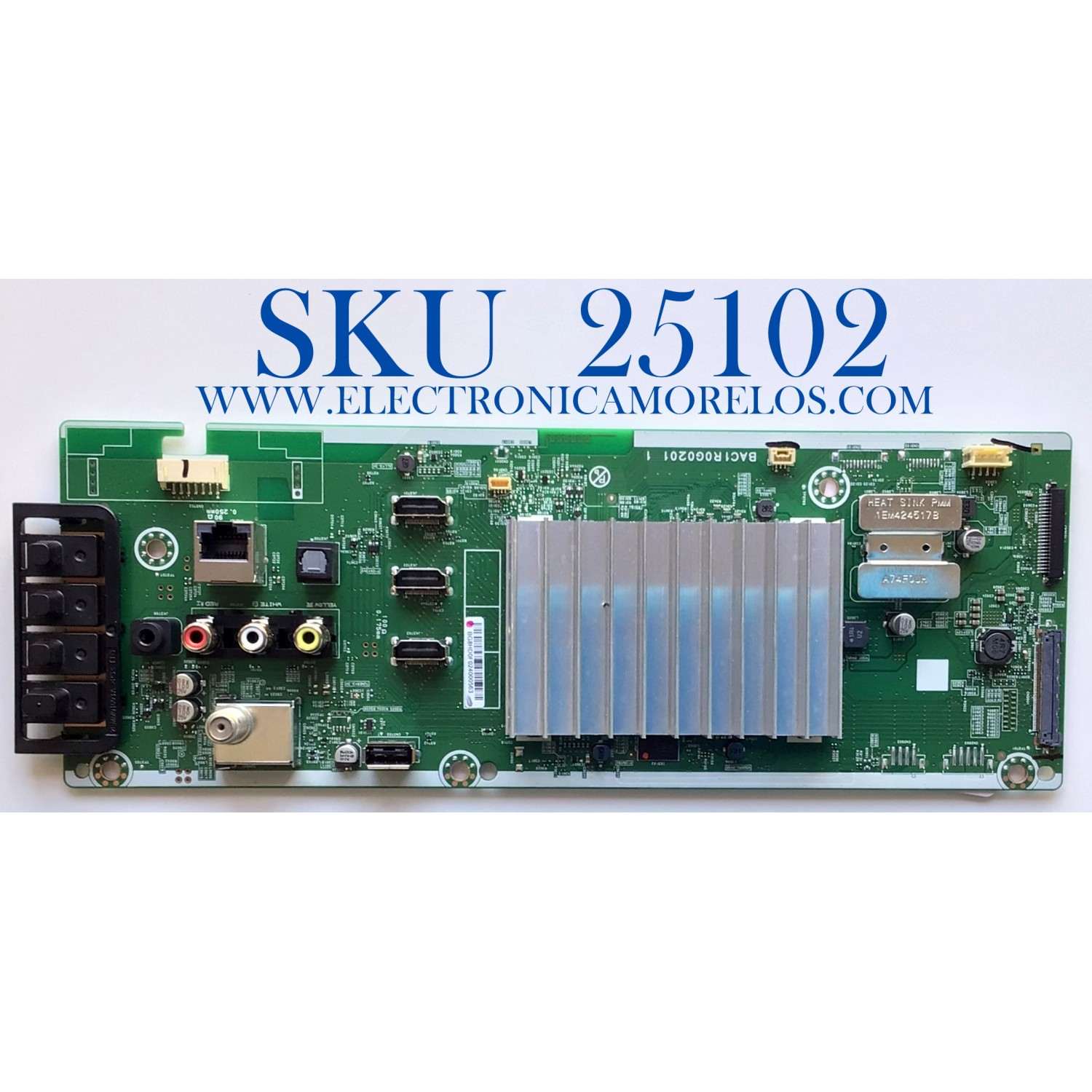 MAIN PARA TV PHILIPS NUMERO DE PARTE ABG8HUA-65UB / BAC1R0G0201 1 / BG8HD0F024000563 / E019E2814AB / PANEL HV650QUB-N9D / MODELO 65PFL5604/F7