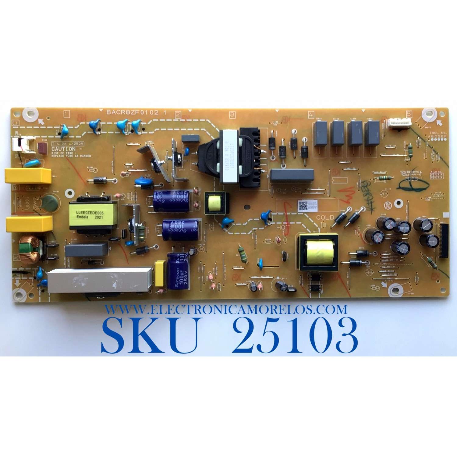 FUENTE DE PODER PARA TV PHILIPS / NUMERO DE PARTE ABG8HMPWT / BACR8ZF0102 1 / BACR8ZF01021 / PANEL HV650QUB-N9D / MODELO 65PFL5604/F7